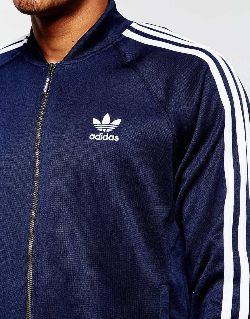 adidas Originals Superstar Track Jacket Ab9715 in Navy (Blue) for Men - Lyst
