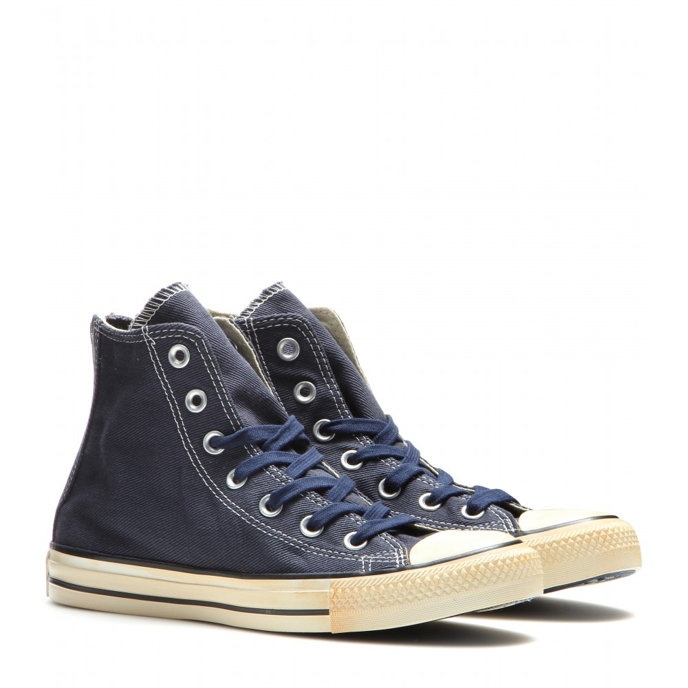 Download Converse Chuck Taylor Back Zip High-Tops in Blue - Lyst