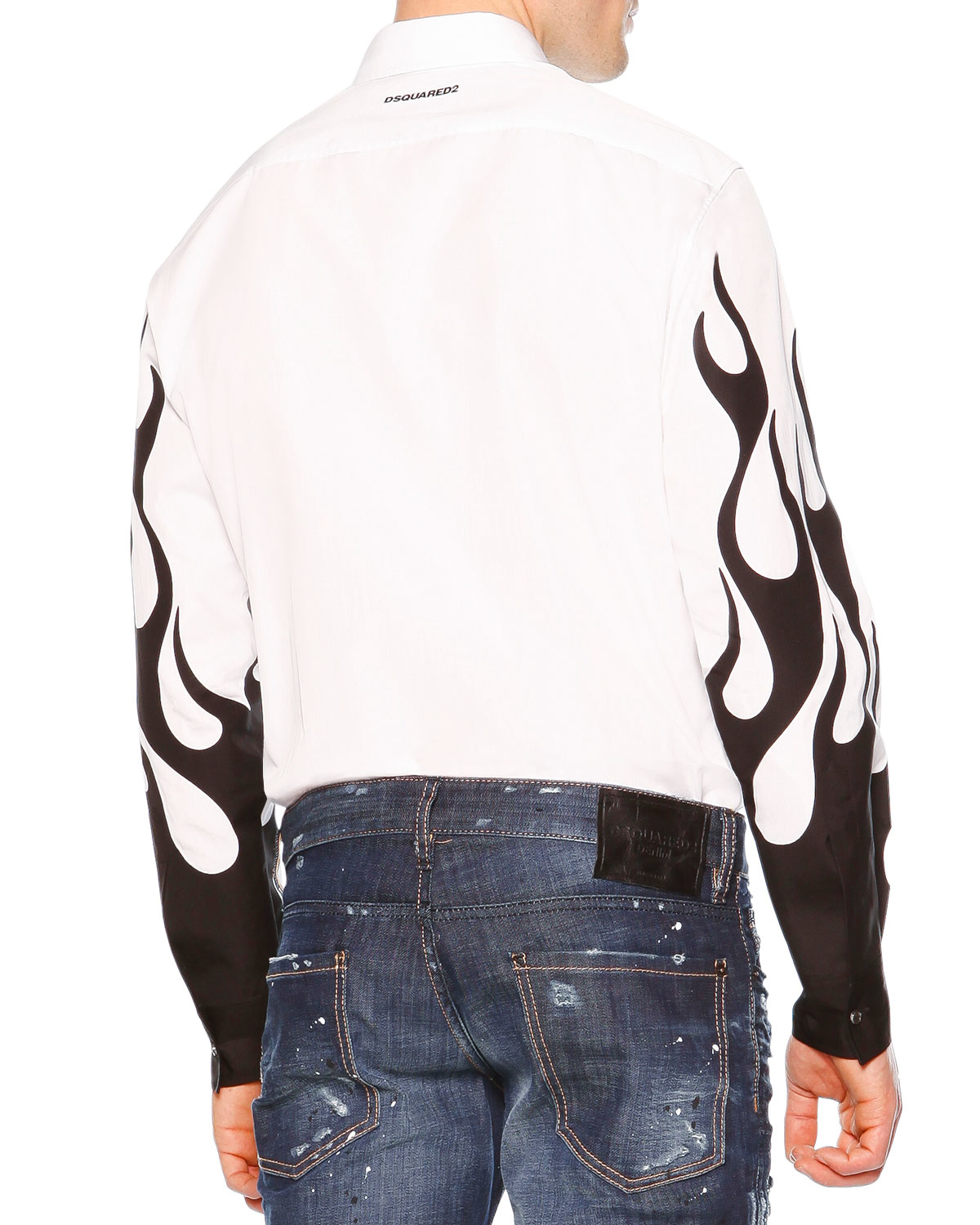 long sleeve flame shirt