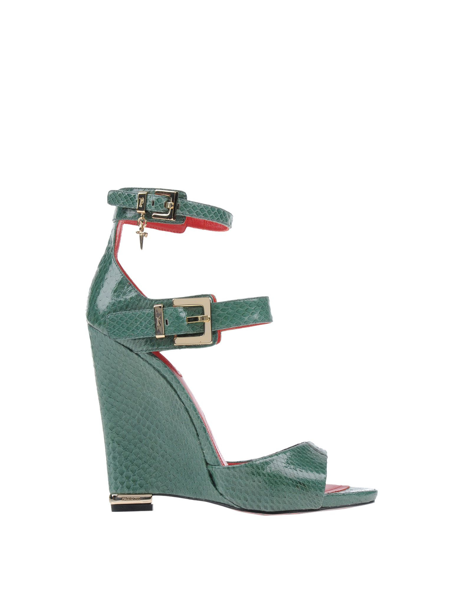 Cesare Paciotti Leather Sandals in Green - Lyst