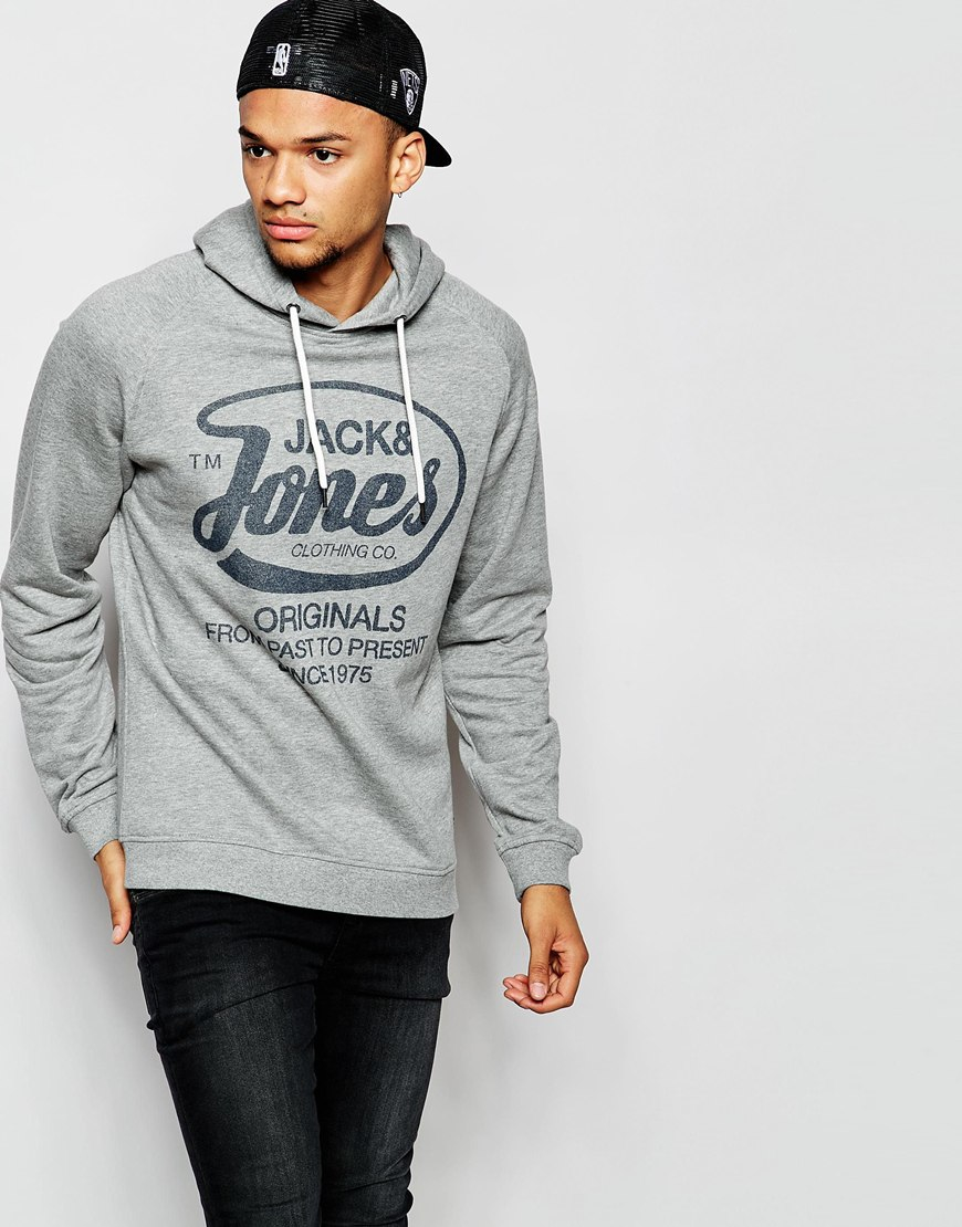 jack jones hoodie grey