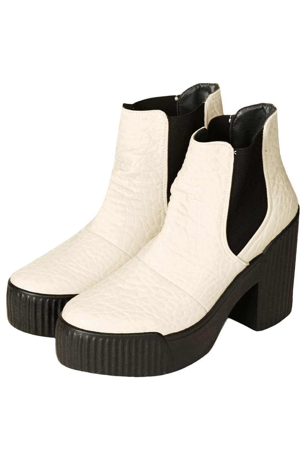 topshop white boots