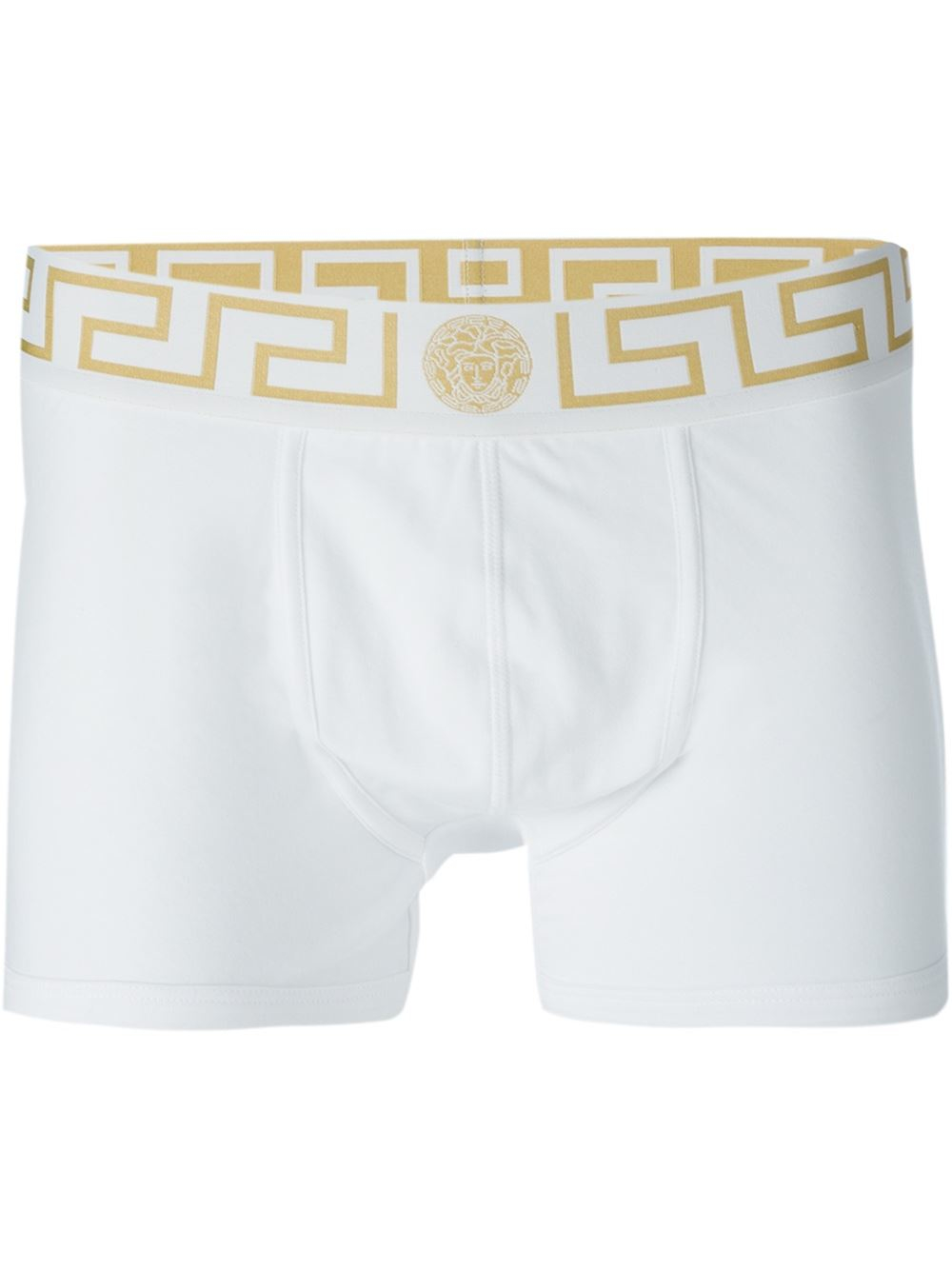Versace Medusa Boxer Shorts in White for Men | Lyst