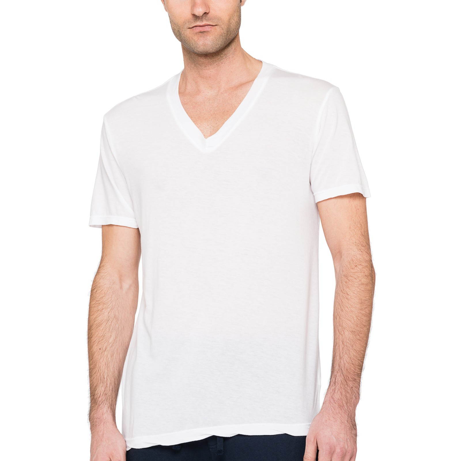 Splendid mills Jersey V-neck T-shirt in White for Men | Lyst