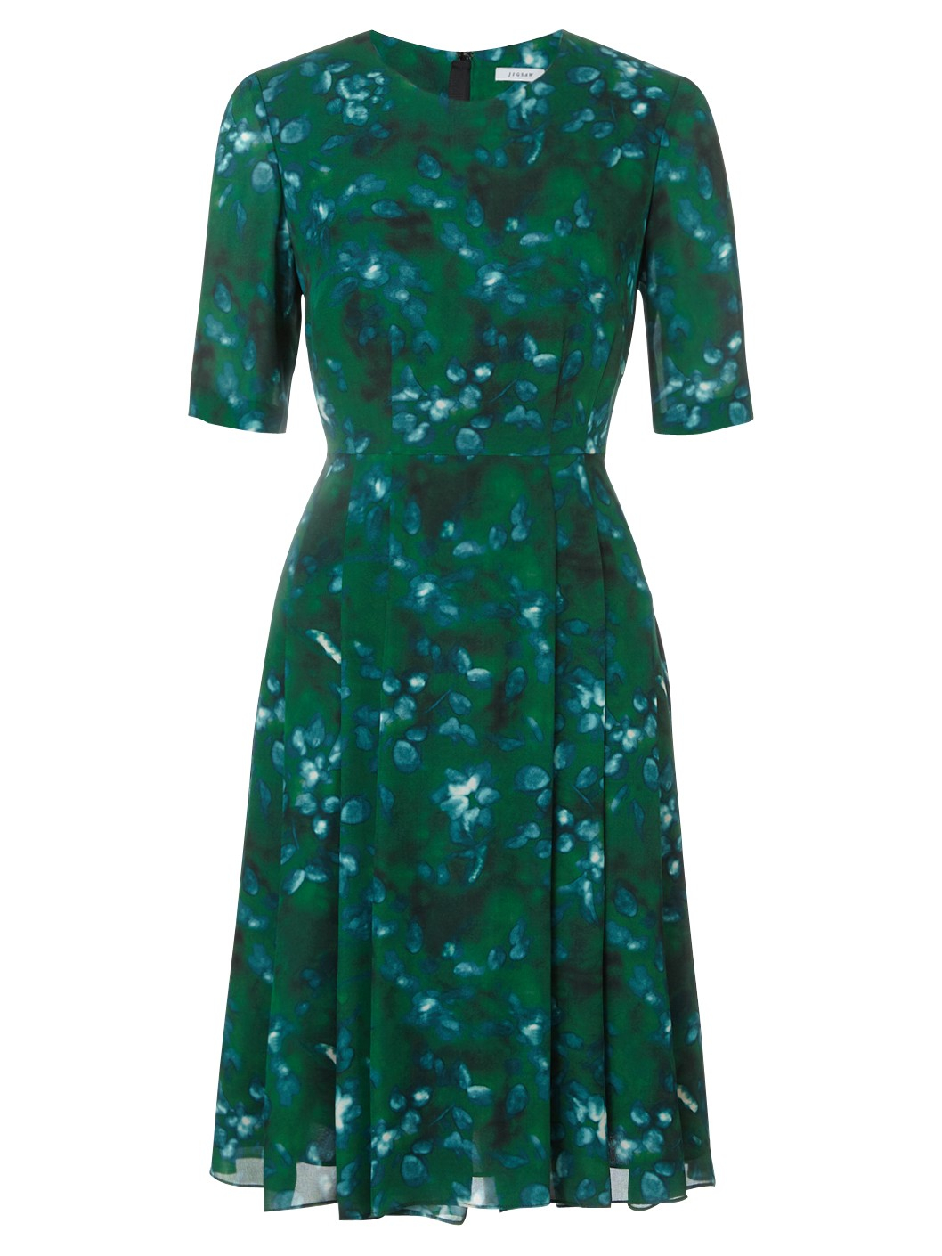 Jigsaw Misty Garden Silk Blend Dress in Green Lyst