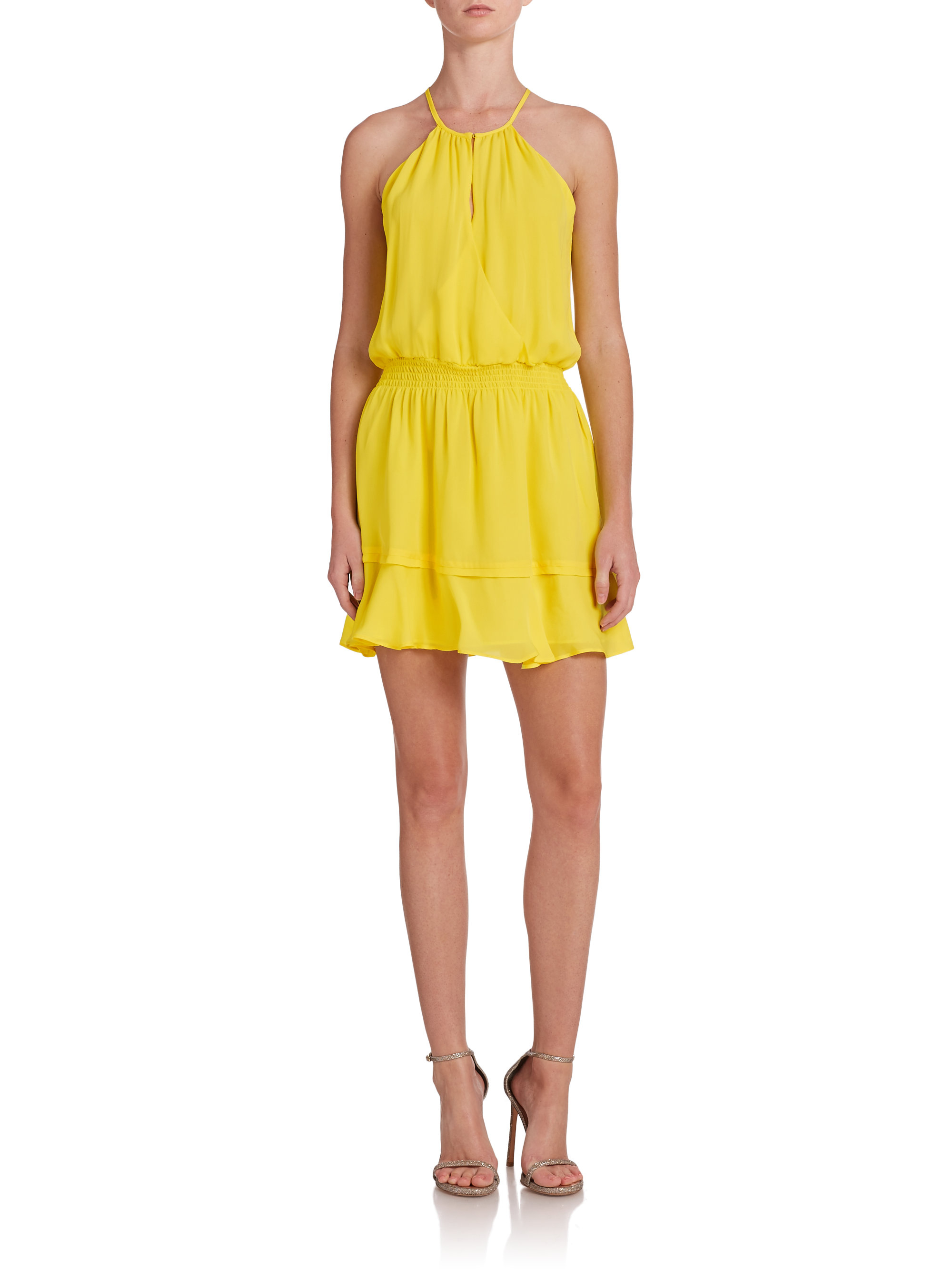 ruffled halter