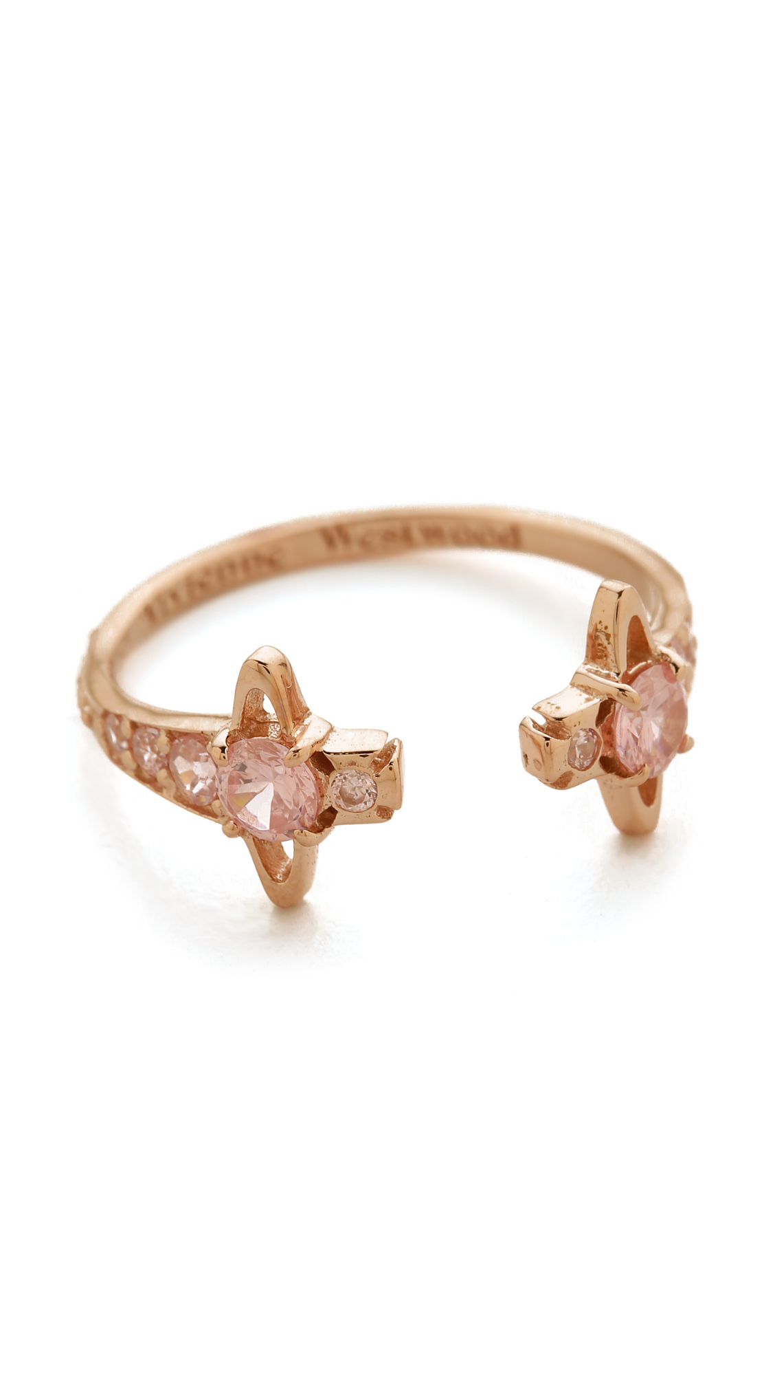 vivienne westwood reina earrings pink gold