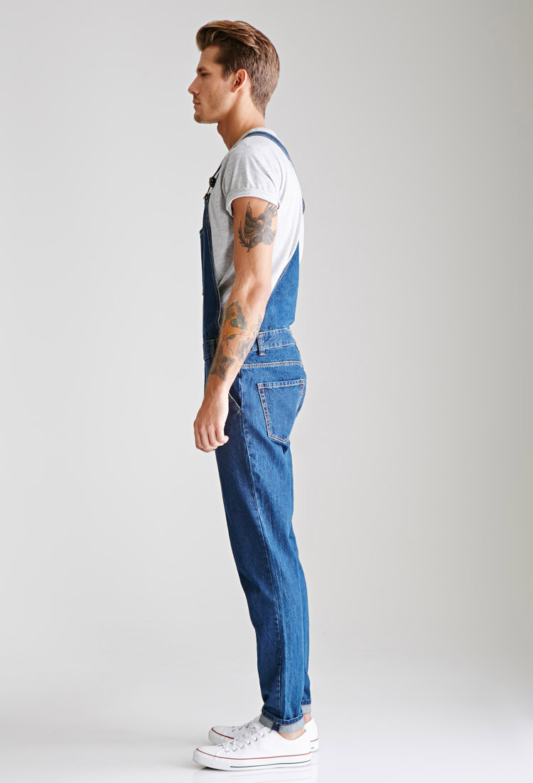 mens denim jumpsuit forever 21