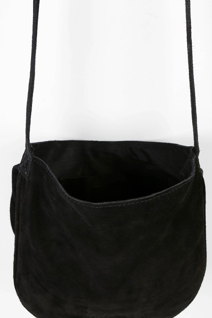black suede crossbody