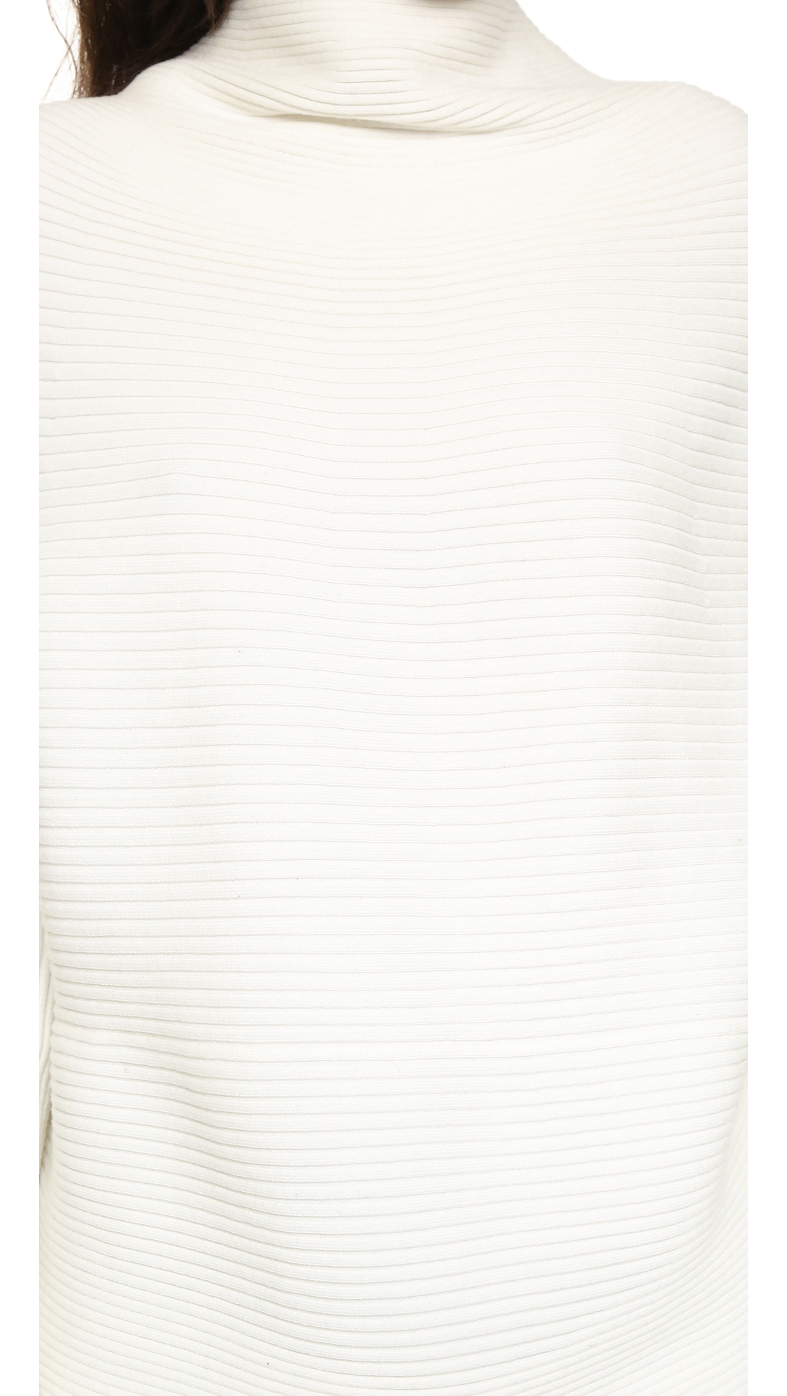 Designers Remix Cotton Ribly Drape Pullover in Ivory (White) - Lyst