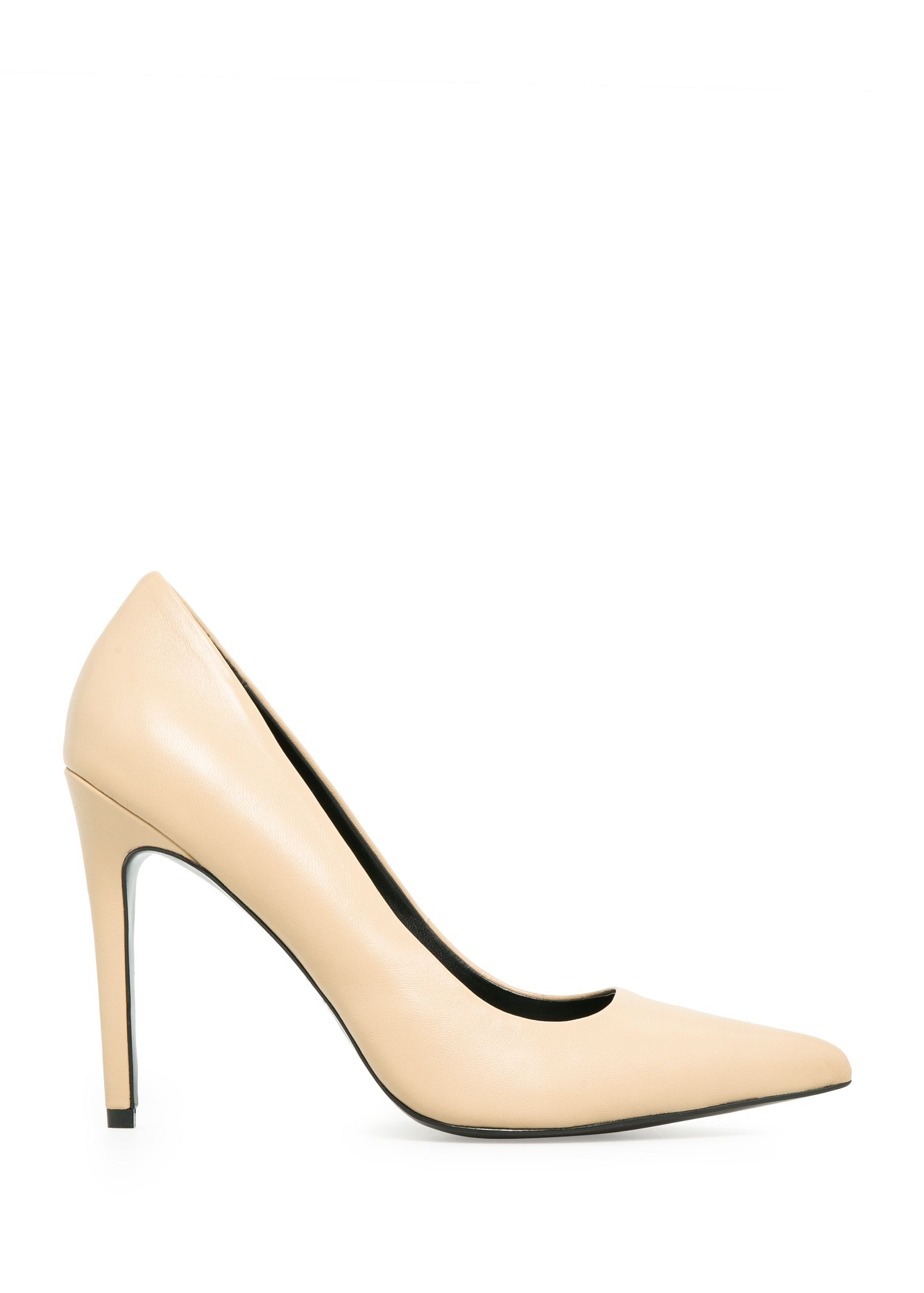 Mango Leather Pumps in Beige (Natural 