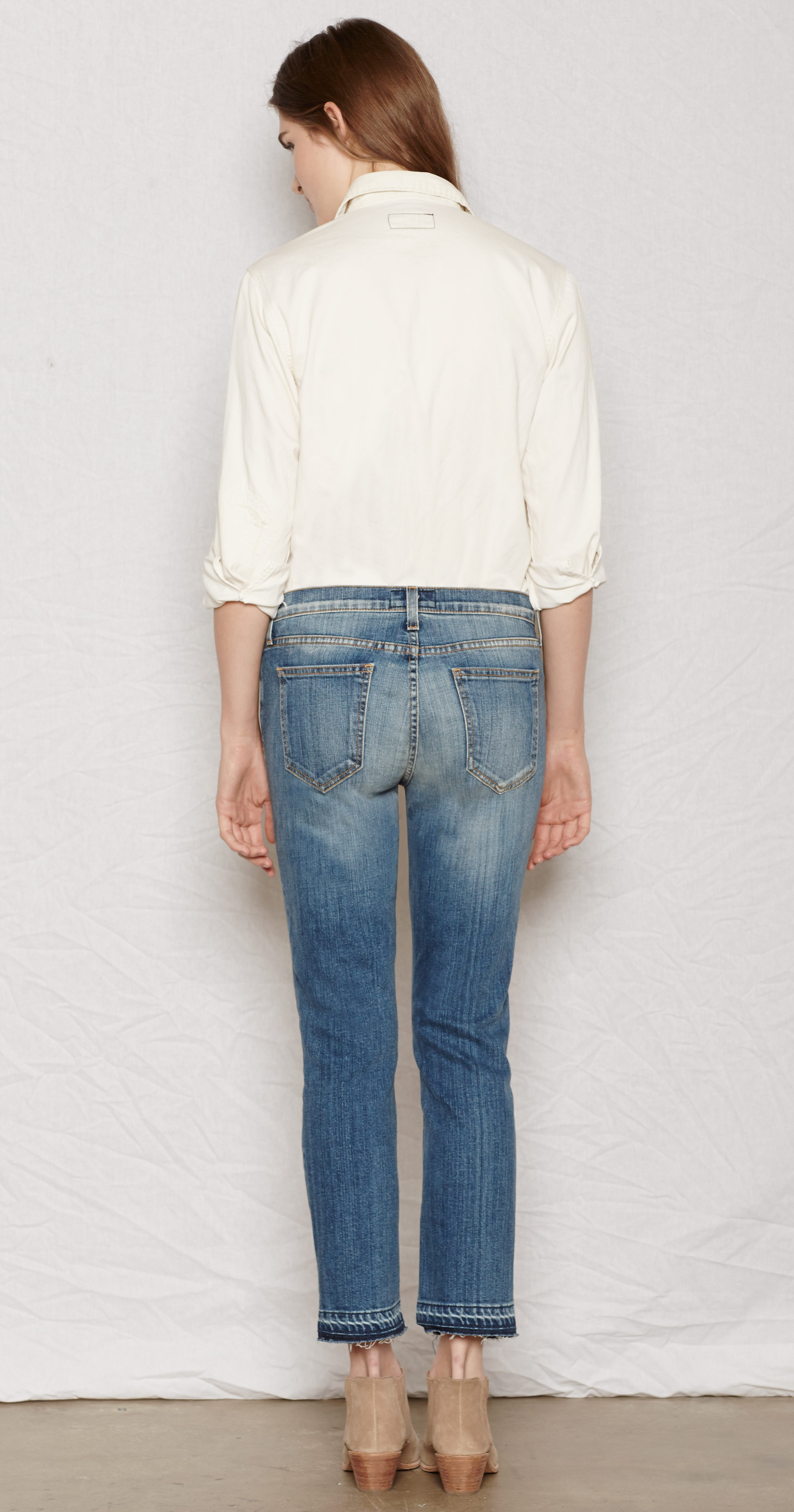 current elliott cropped straight jeans