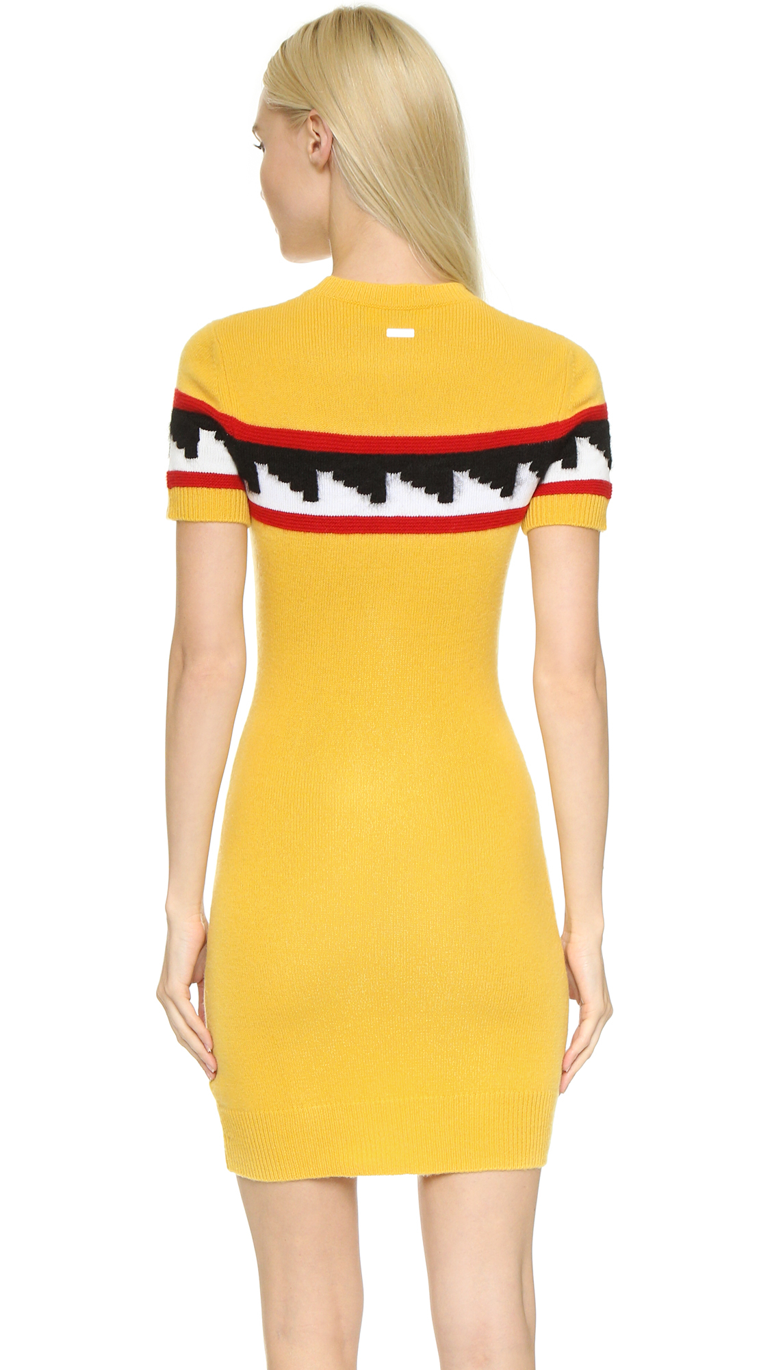 yellow red and black outfit