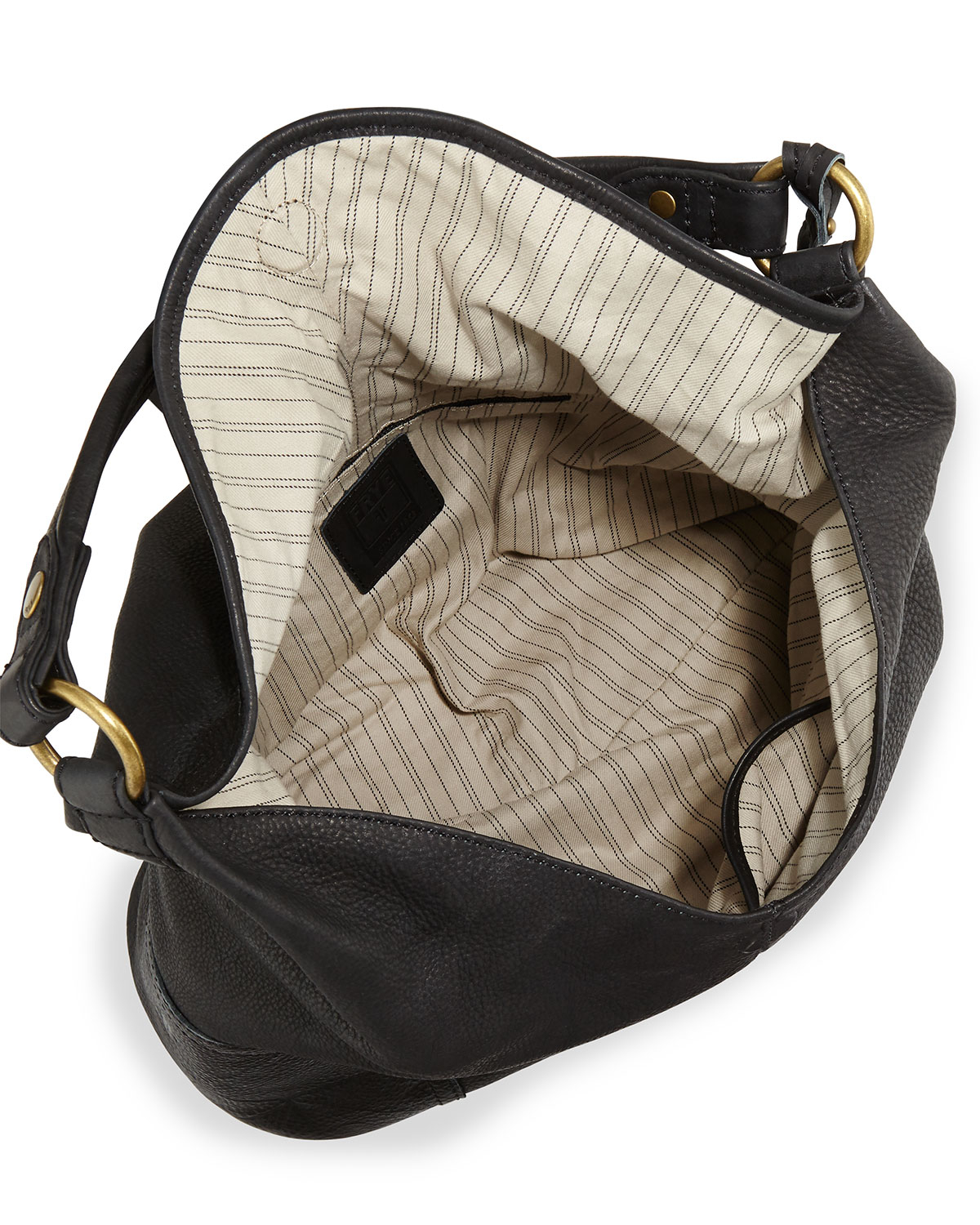 Lyst Frye Campus Fold Over Hobo Bag In Black Gallery