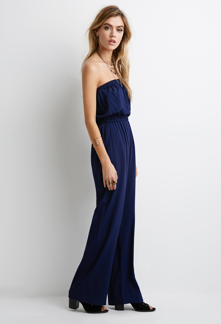 navy blue jumpsuit forever 21