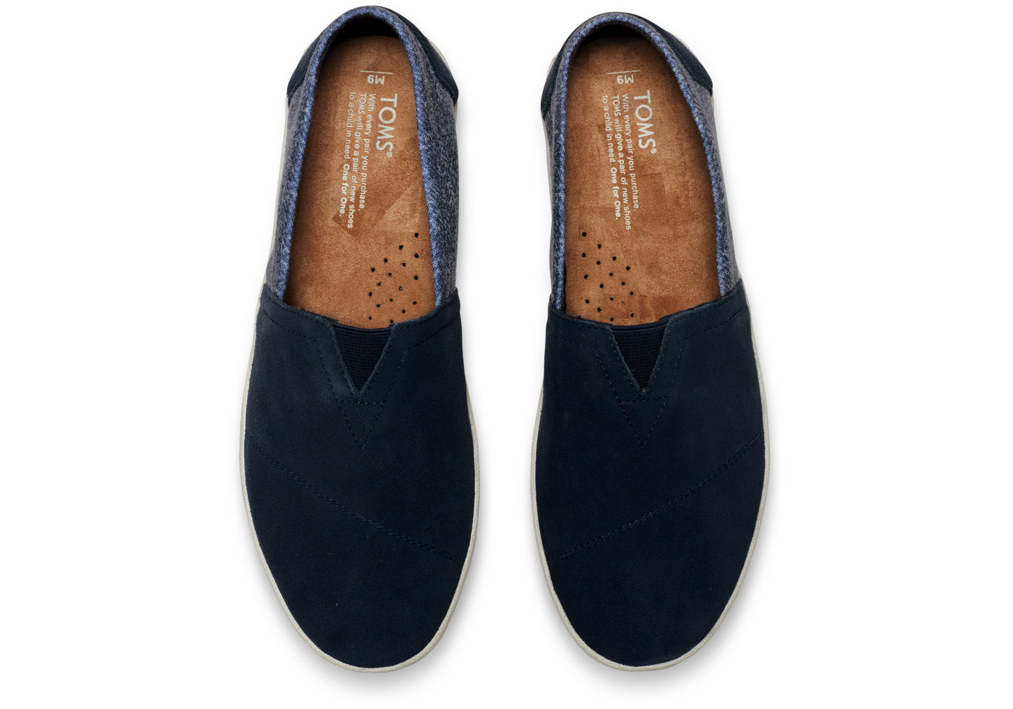 navy blue toms