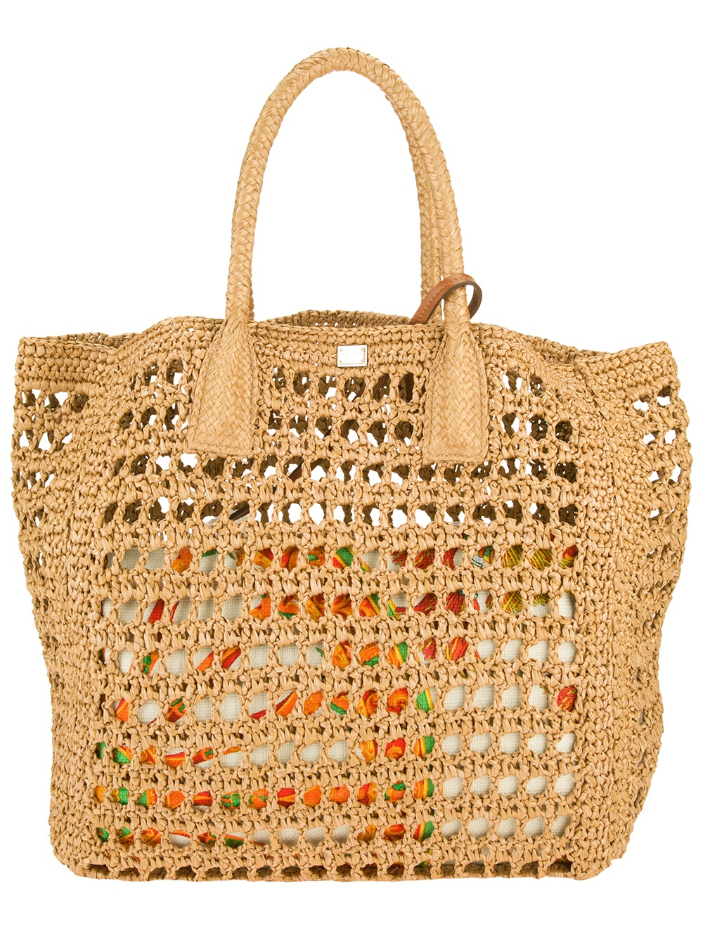 Dolce & Gabbana Woven Raffia Tote in Natural | Lyst UK