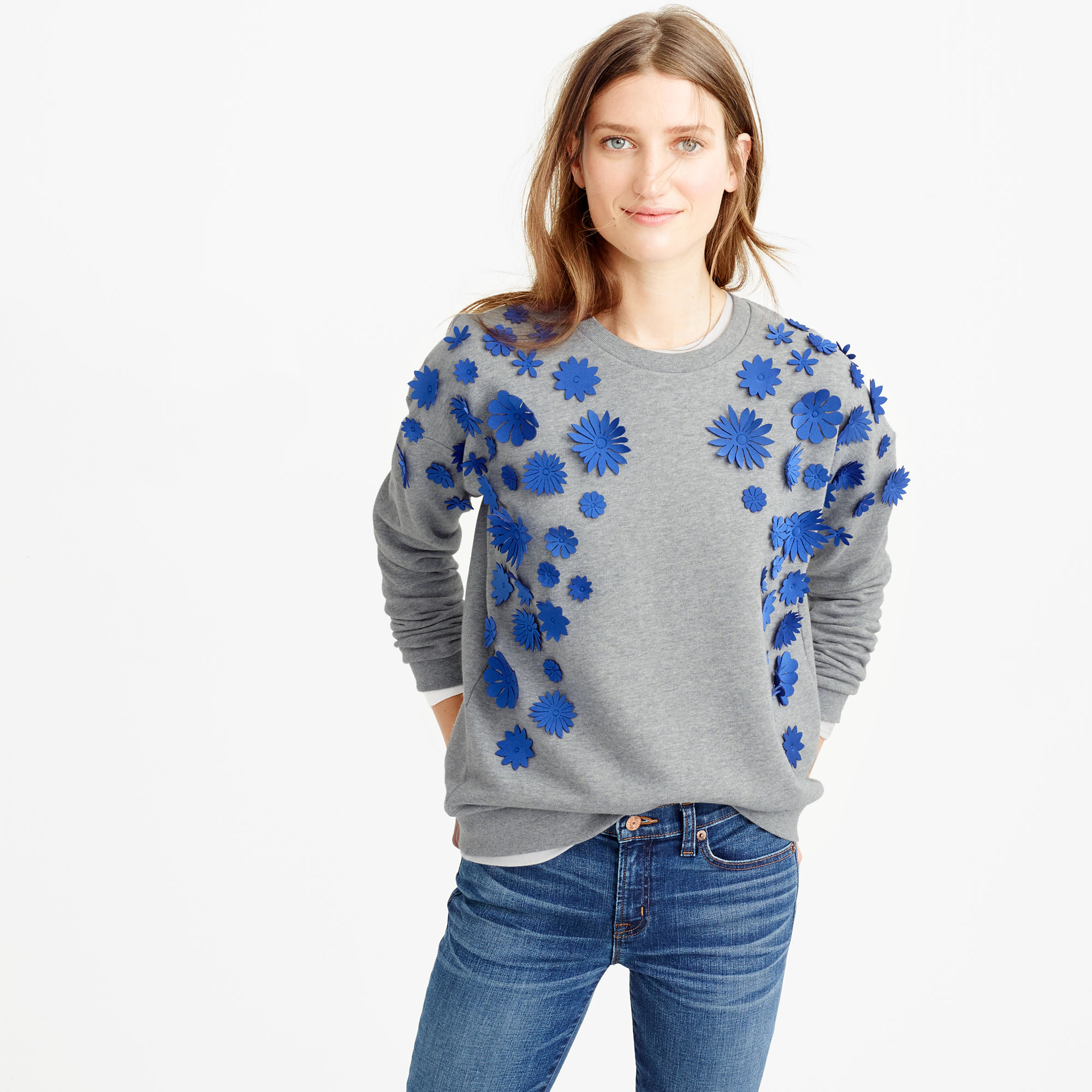 j crew embellished sweatshirt