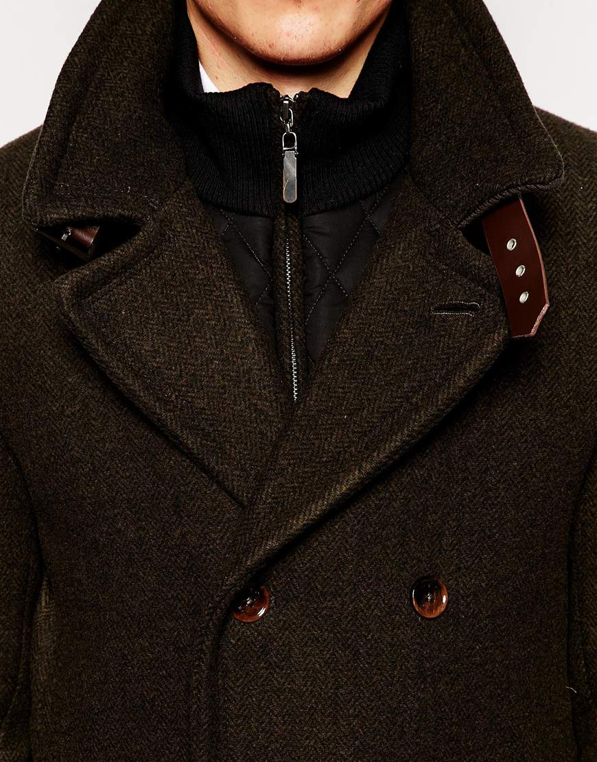 ted baker summit wool peacoat