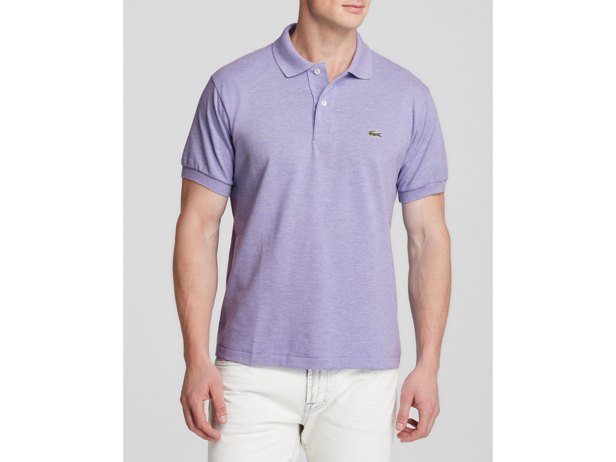 Brace Ja Mindre end Lacoste Short Sleeve Pique Polo Shirt - Classic Fit in Purple for Men | Lyst