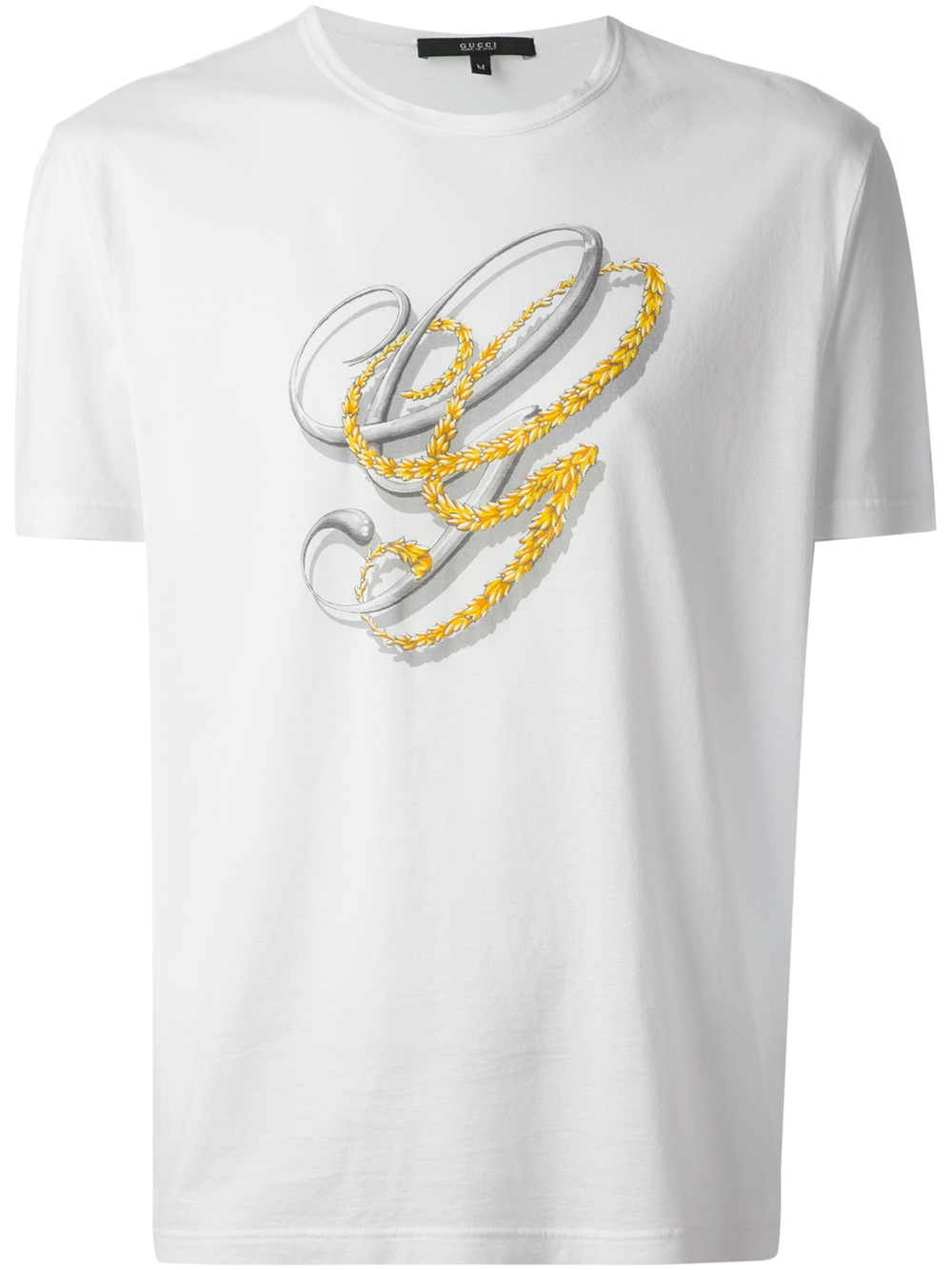 Lyst - Gucci Logo Print Tshirt in White for Men