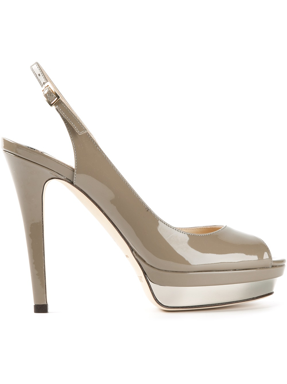 grey and black pumps
