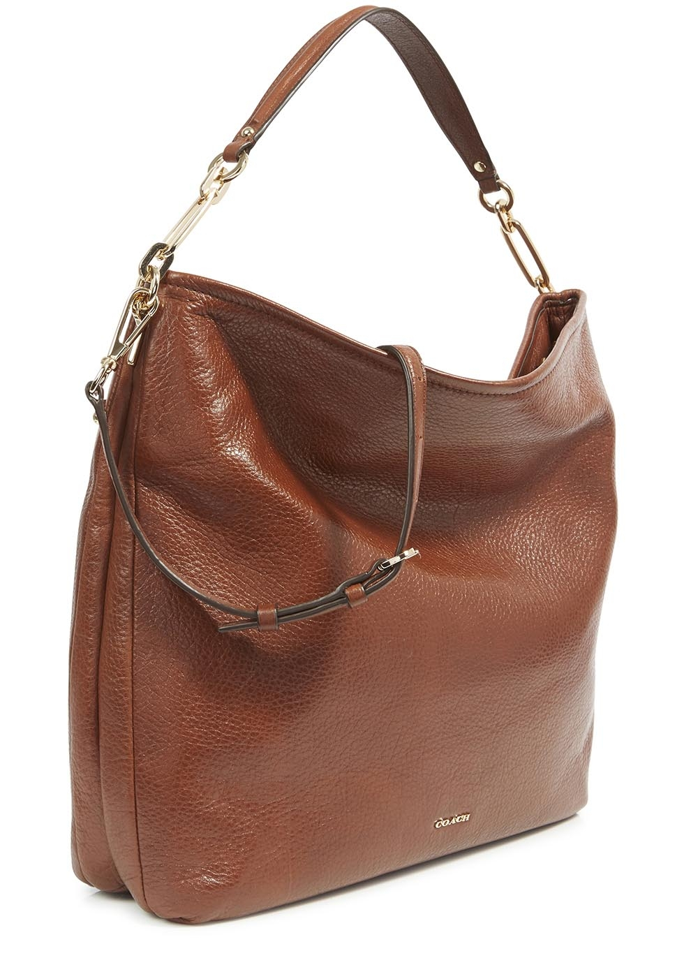 Coach Madison Brown Grained Leather Hobo Bag Lyst Coach Madison Brown Grained Leather Hobo Bag Lyst