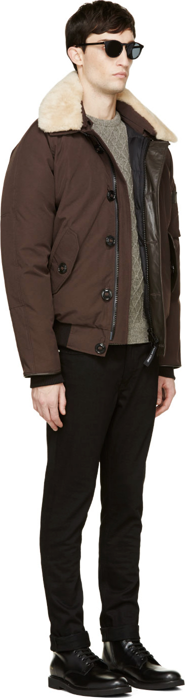 canada goose brown foxe bomber jacket canada goose brown foxe bomber jacket