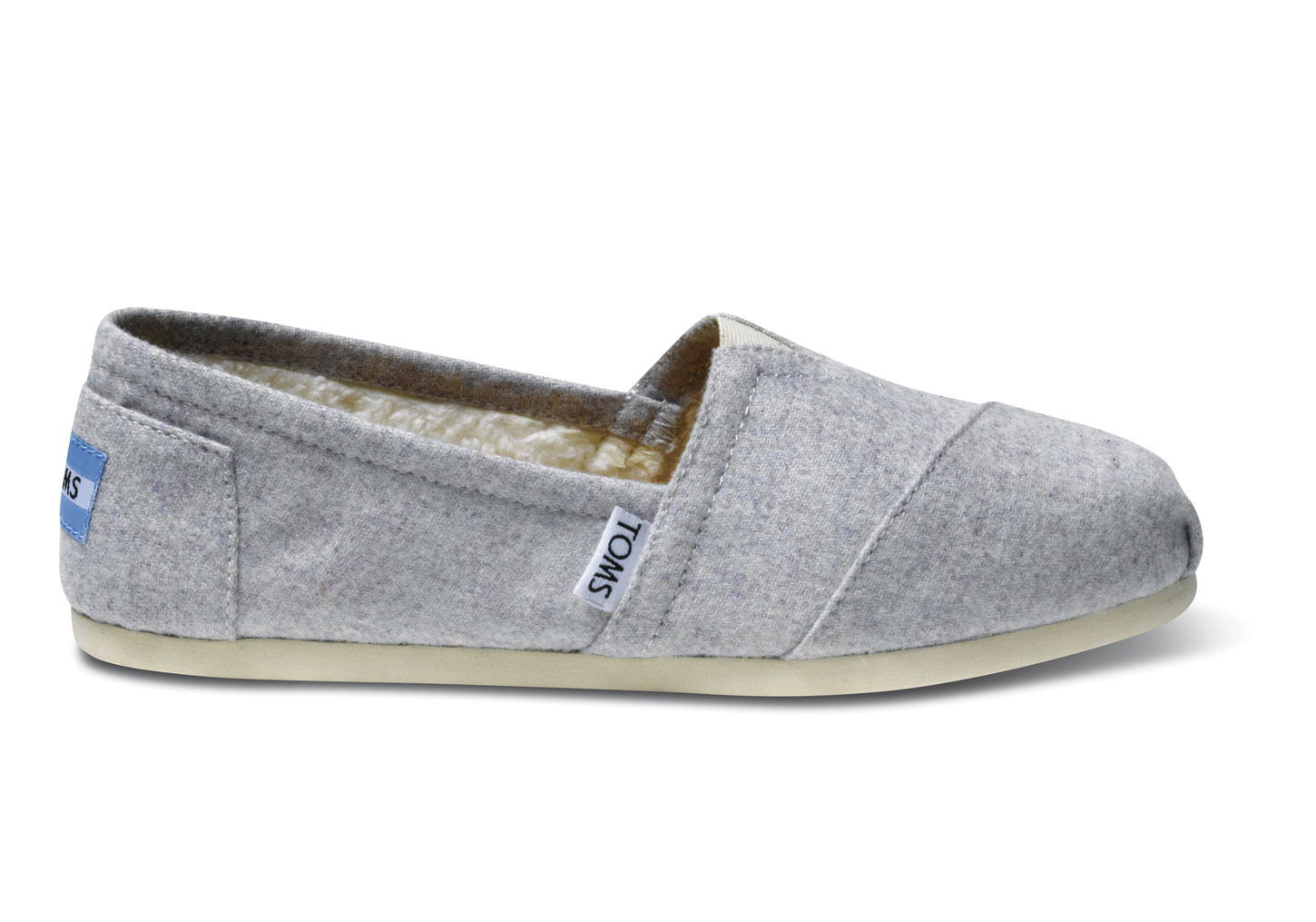 TOMS Grey Light Wool Women's Classics in Gray Lyst