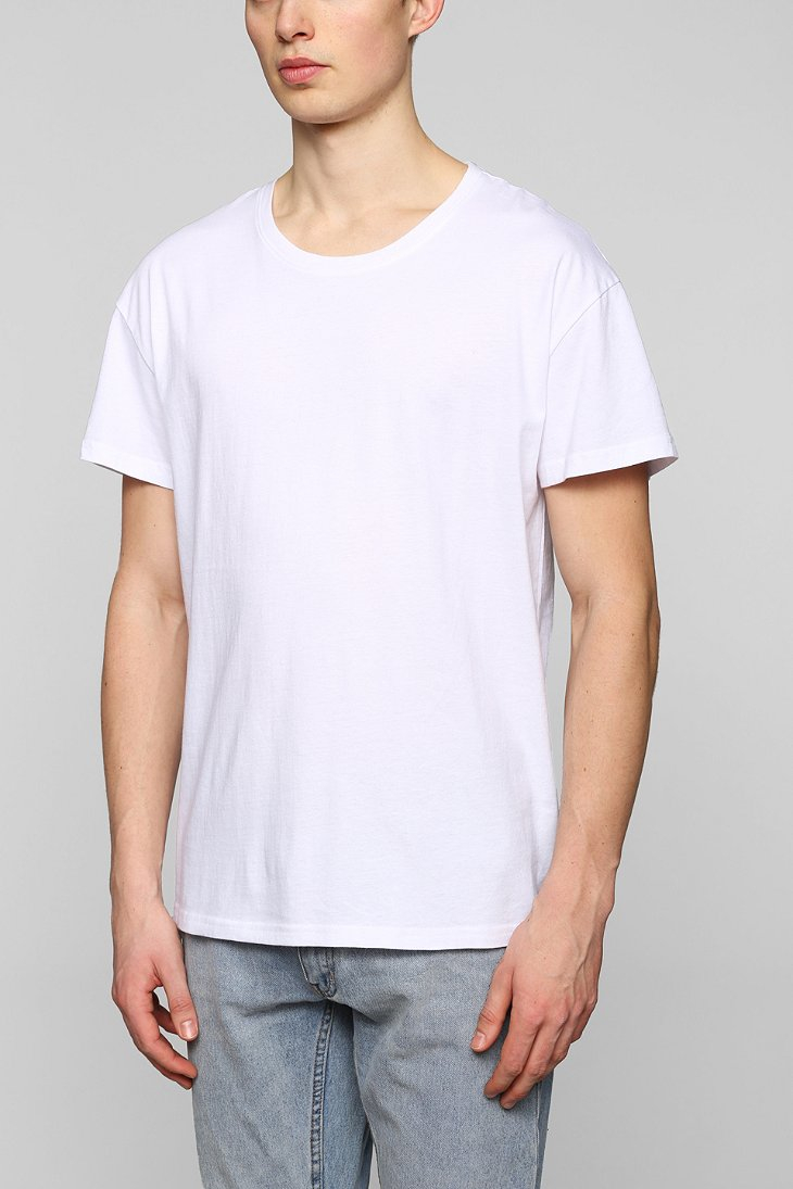 BDG Cotton Box-Fit Tee in White for Men | Lyst