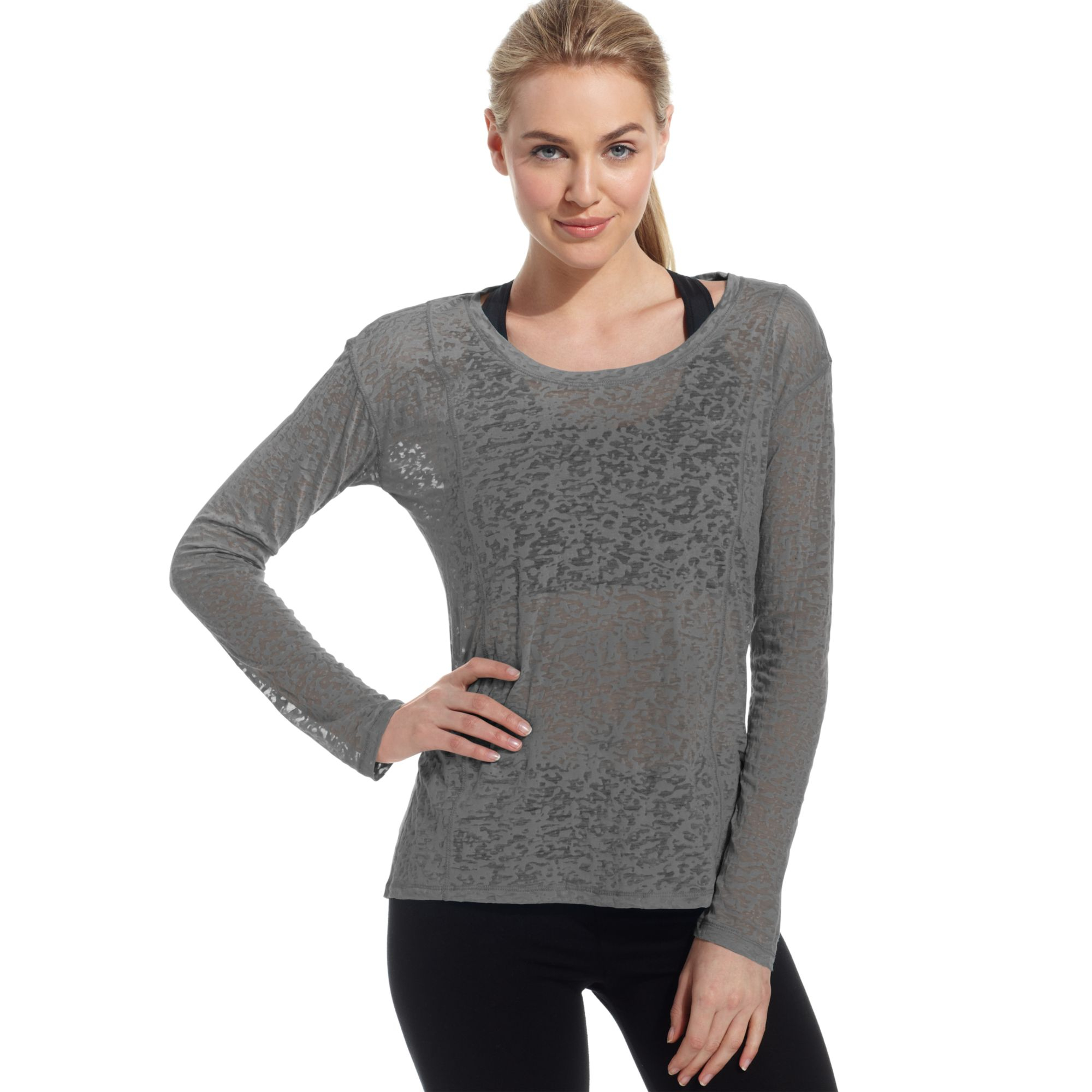 gray burnout tee