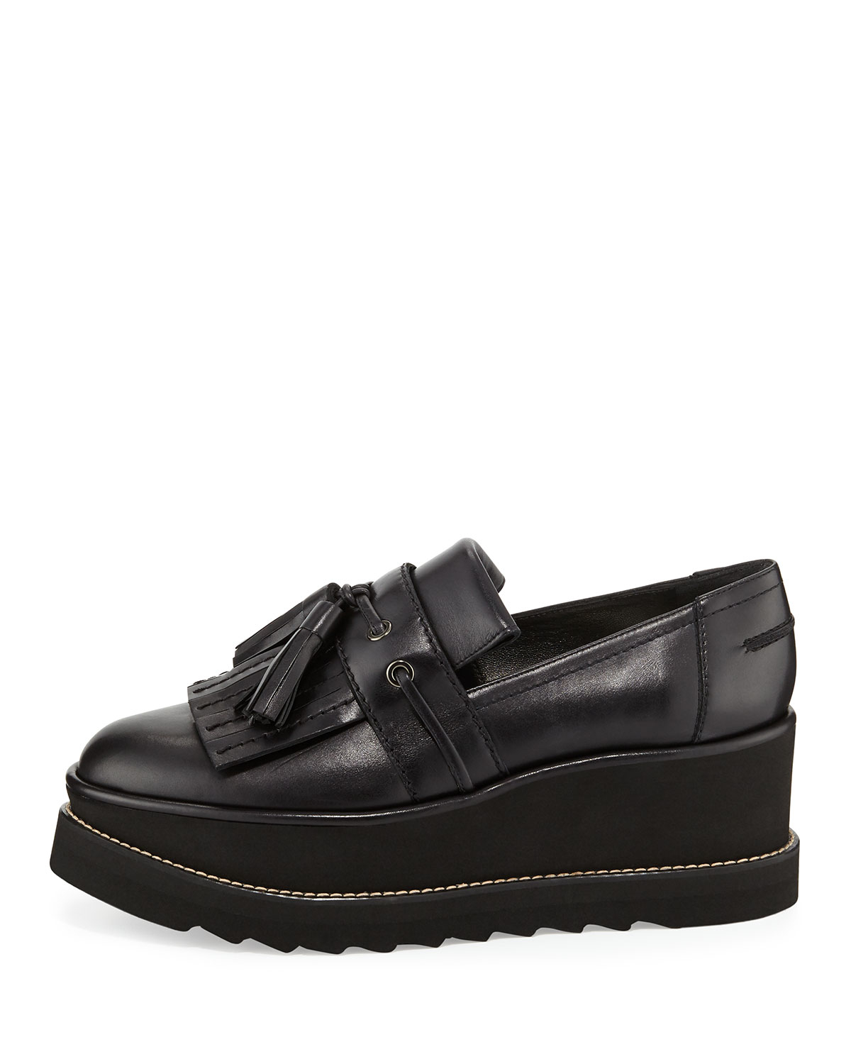 stuart weitzman platform loafers