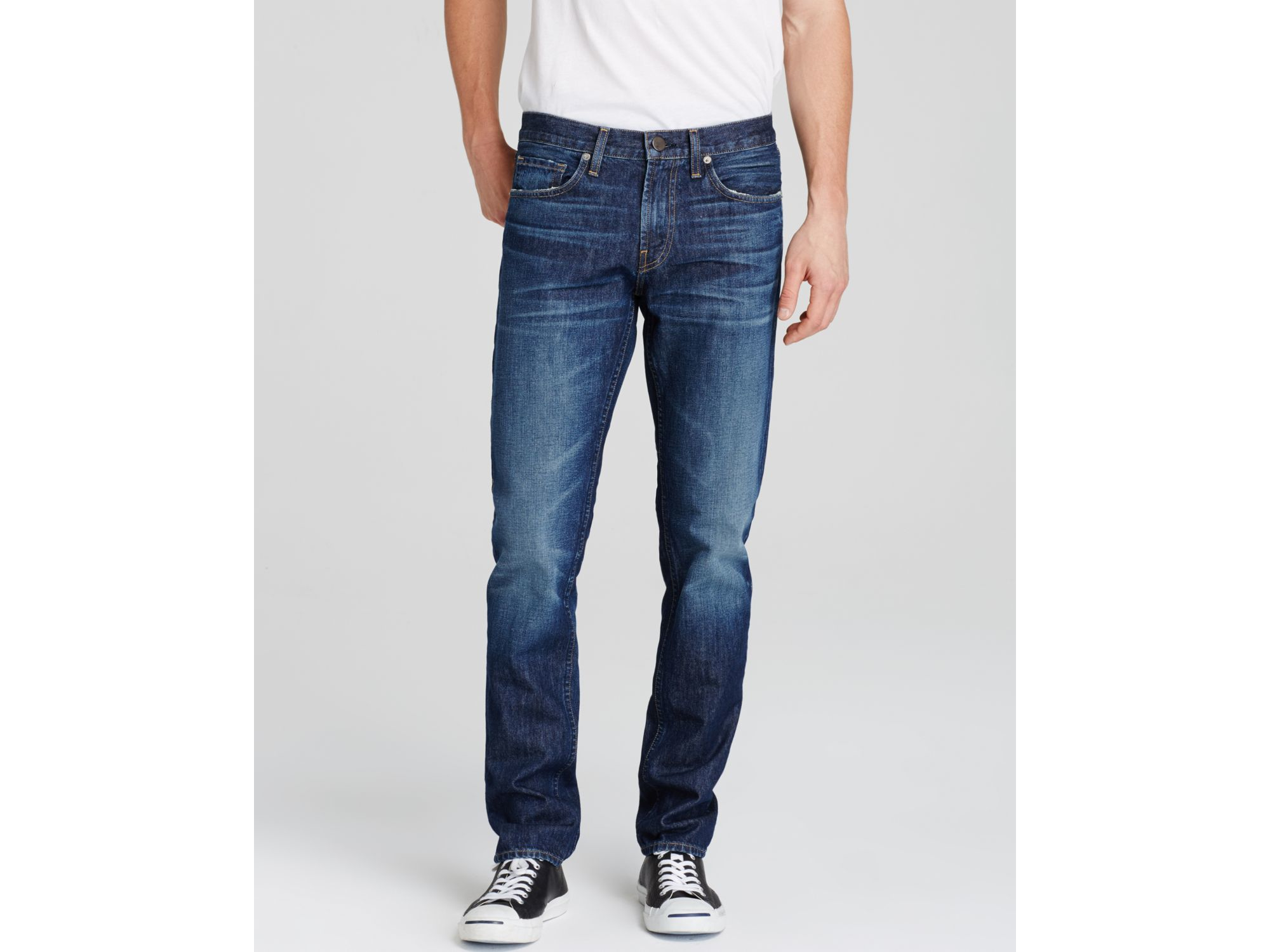 J Brand Denim Kane Straight Fit Jeans In Meyer in Blue for Men - Lyst