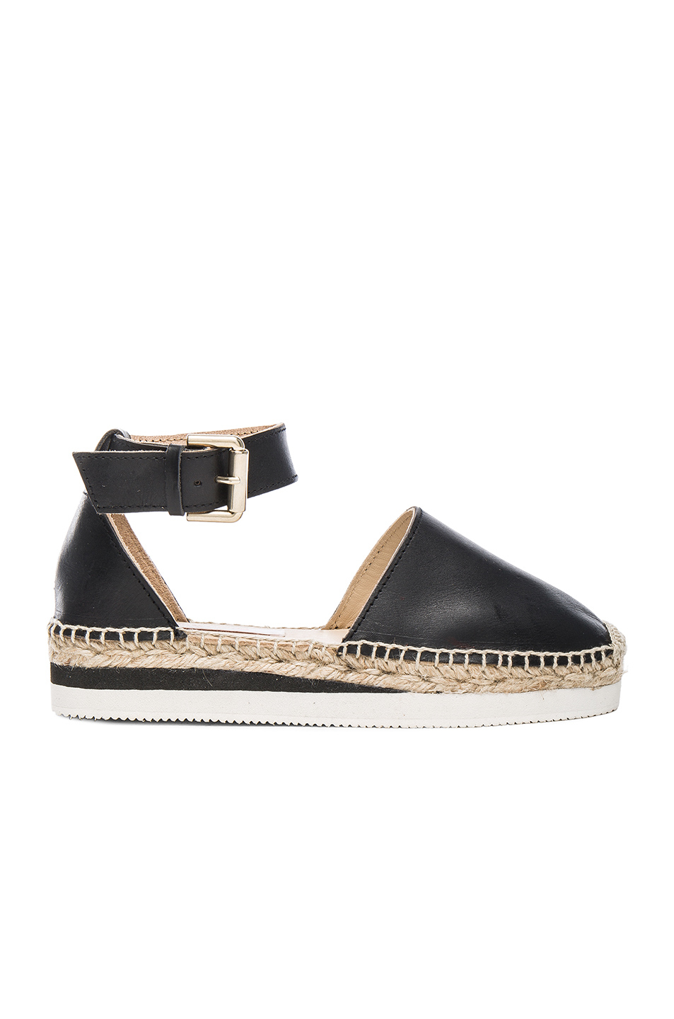 See By Chloé Glyn Leather Espadrilles in Black Lyst
