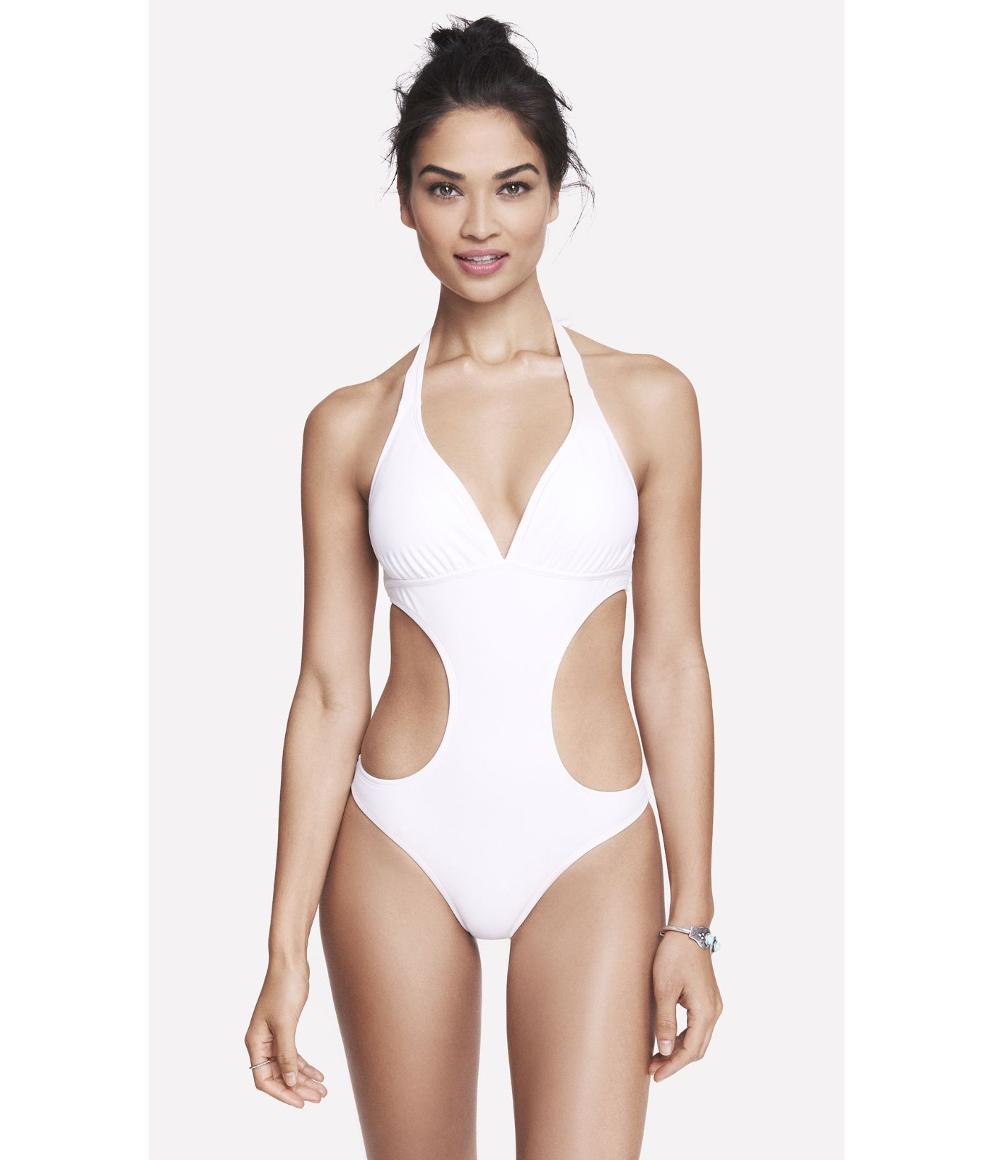 halter monokini swimsuit