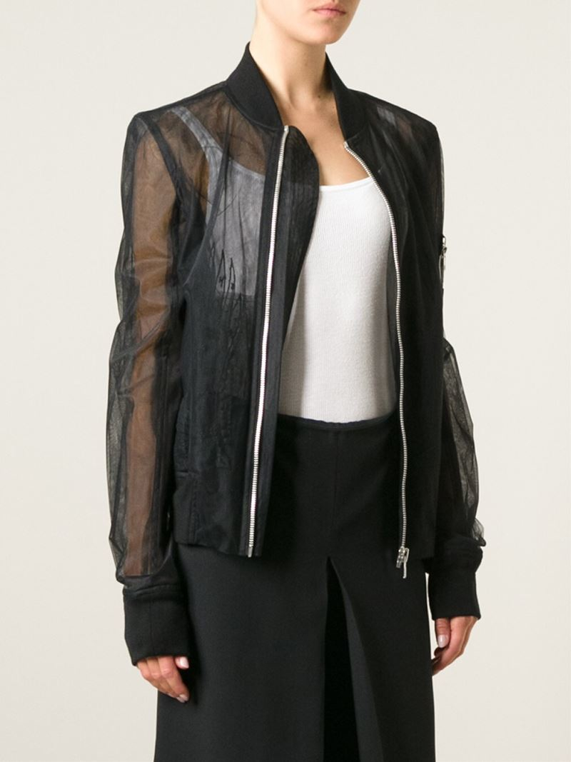 tulle bomber jacket