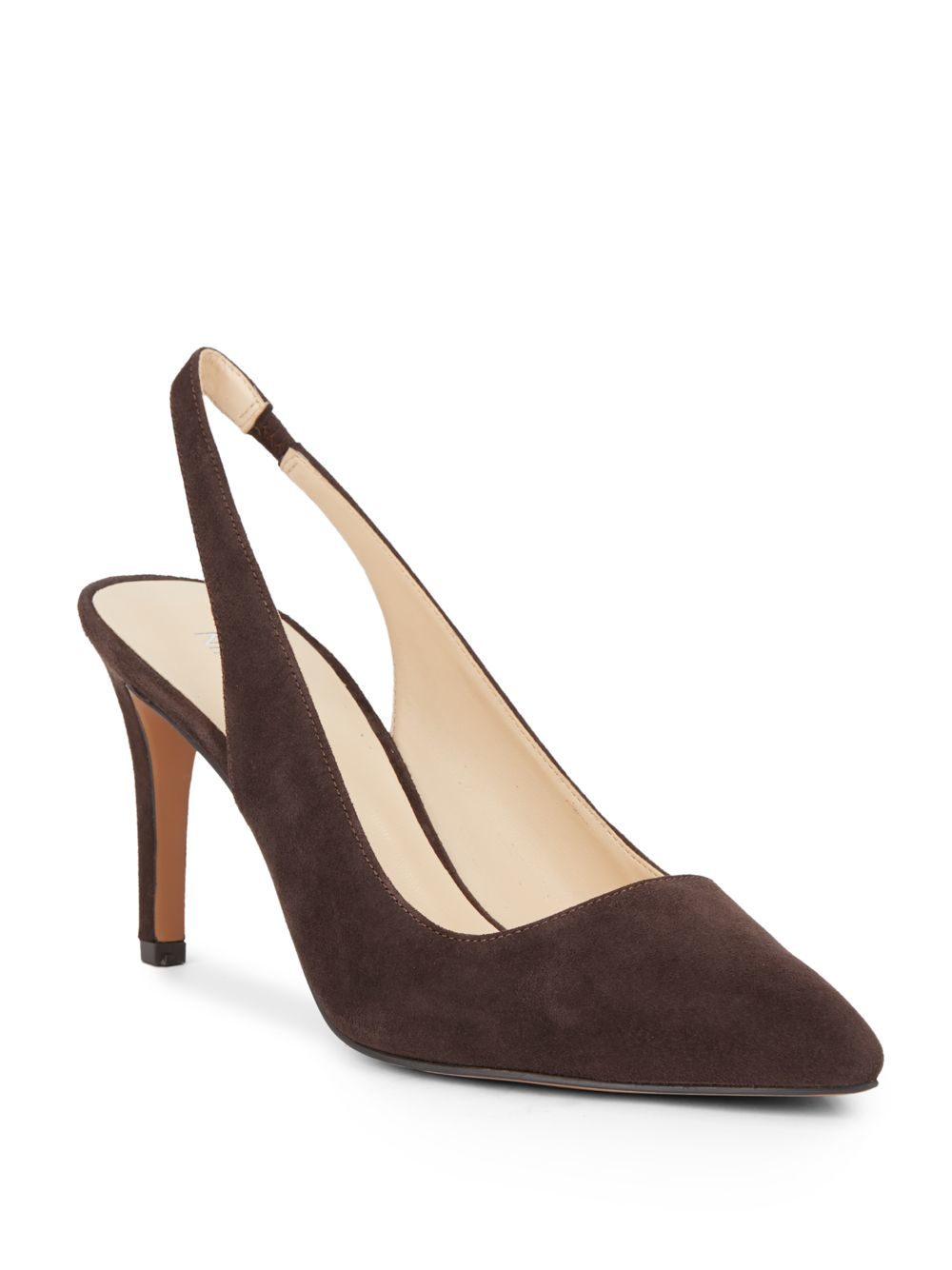 Nine West Casablanca Suede Slingback Pumps in Dark Brown (Brown) | Lyst