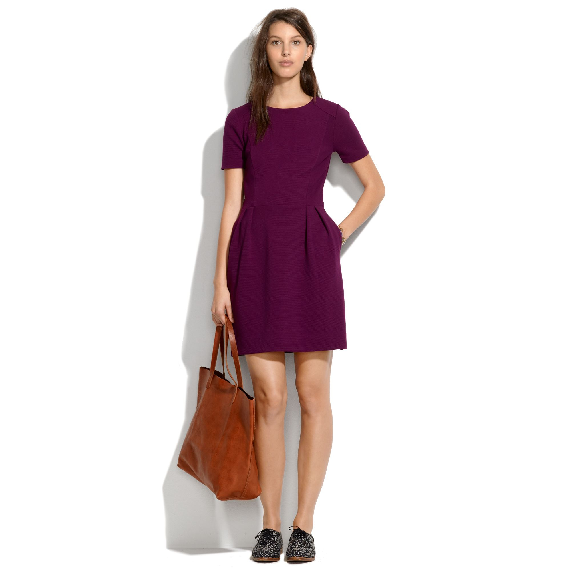 madewell purple dress