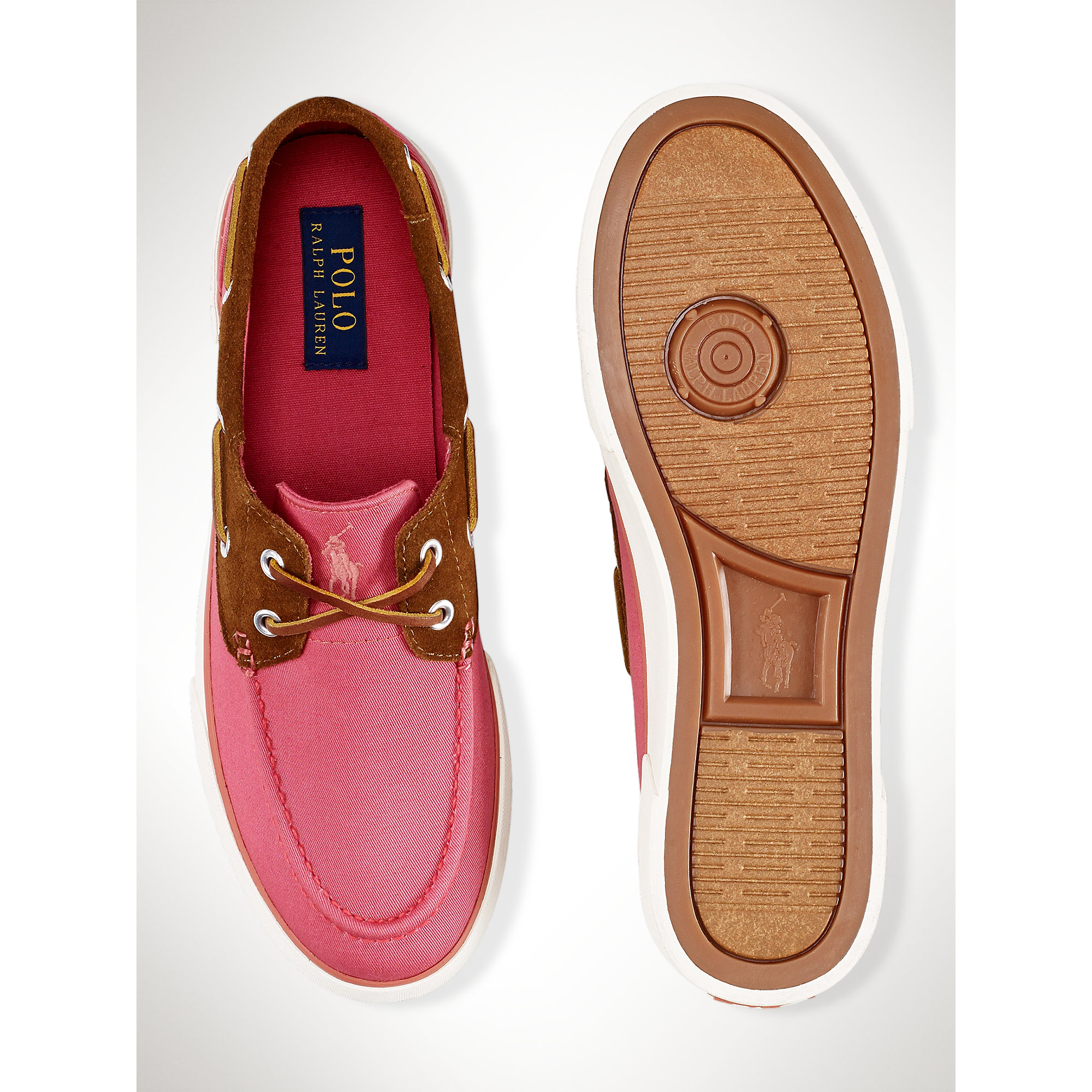 Polo Ralph Lauren Chino Rylander Boat Shoe in Purple for