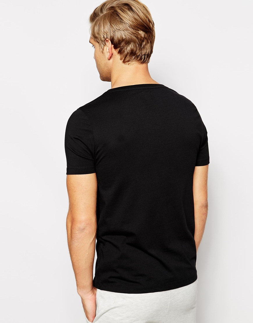 ASOS Loungewear Scoop Neck Tshirt in Black for Men Lyst
