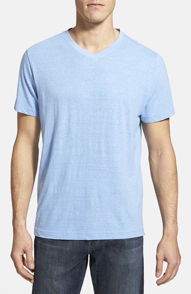 Robert barakett 'Jacky' Pima Cotton V-Neck T-Shirt in Blue for Men ...