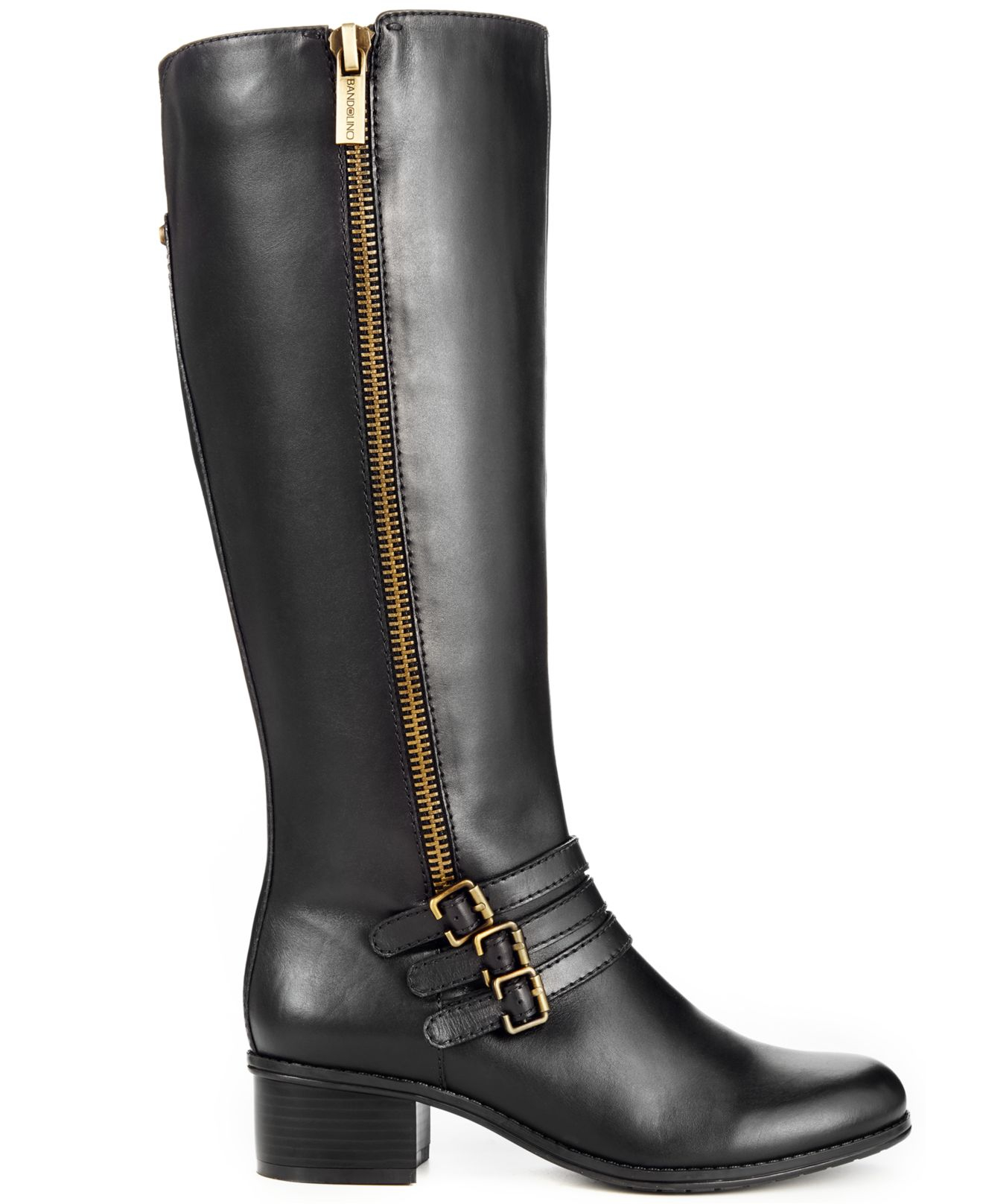 Bandolino Carsononia Tall Riding Boots in Black | Lyst