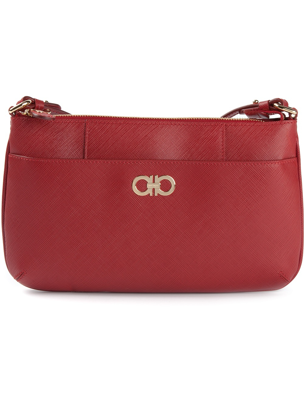 Lyst Ferragamo Small Horsebit Shoulder Bag in Red