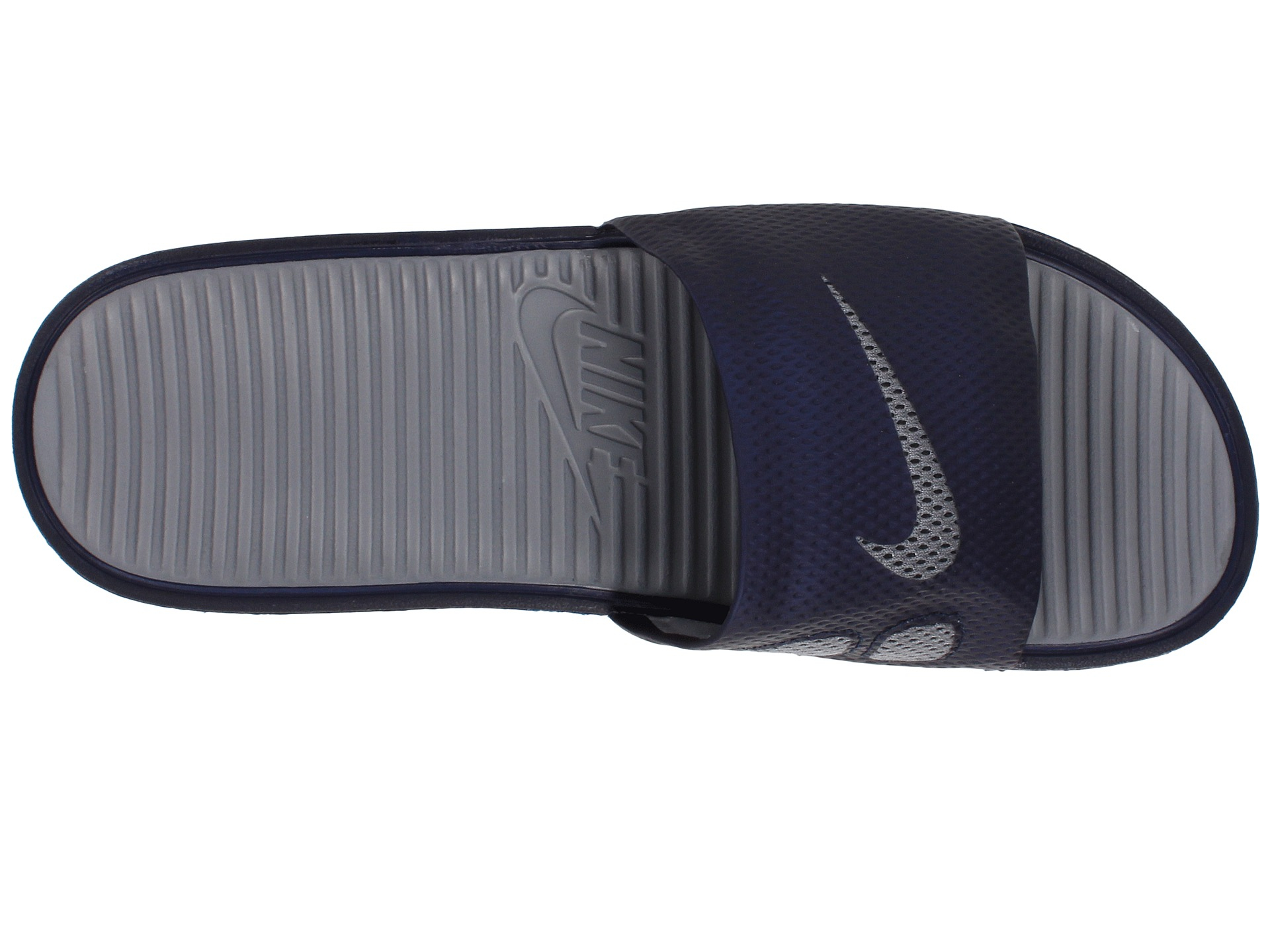 Nike Benassi Solarsoft Slide in Midnight Navy/Cool Grey (Blue) for Men -  Lyst
