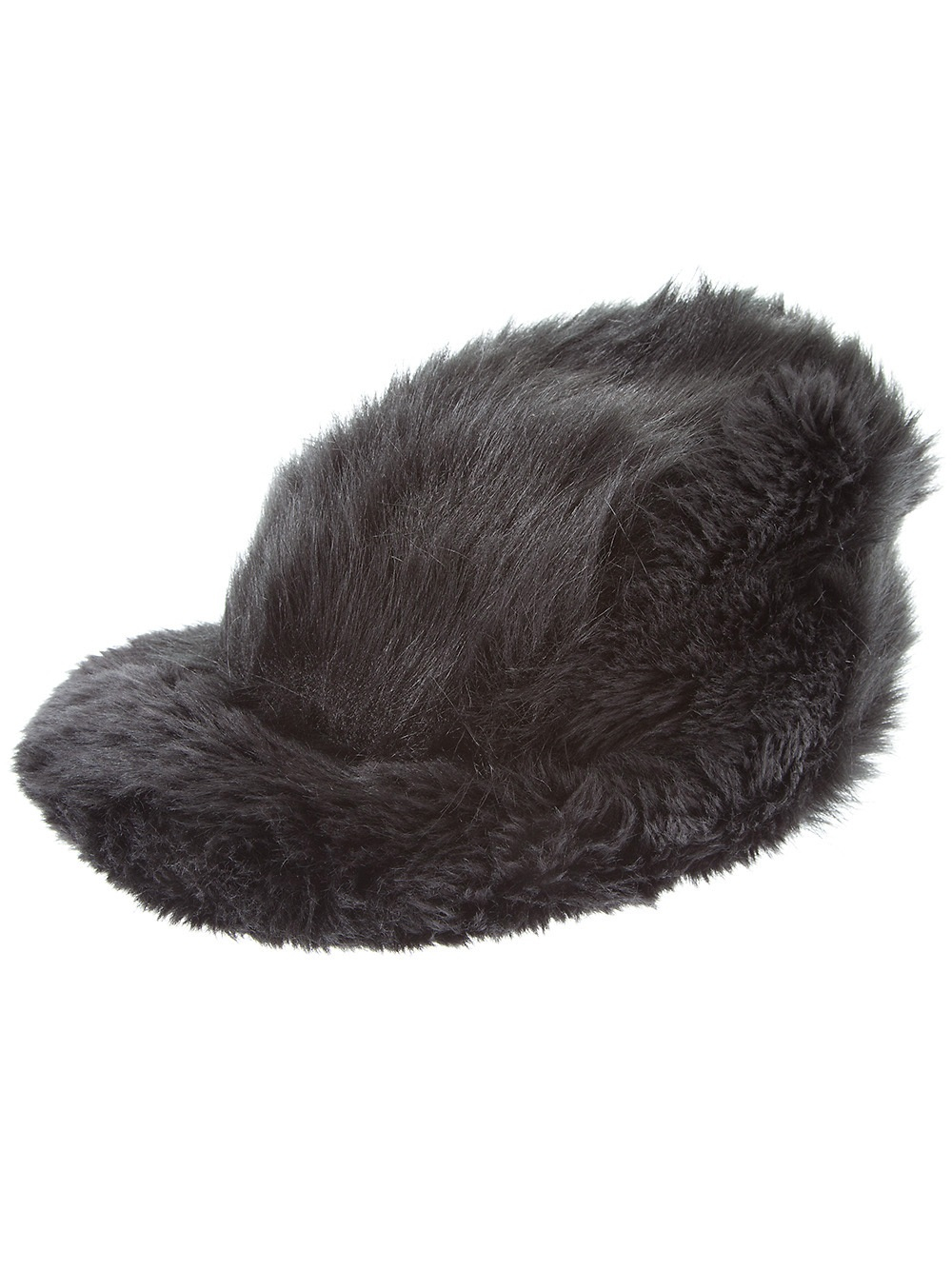 Junya Watanabe Faux Fur Hat in Black - Lyst
