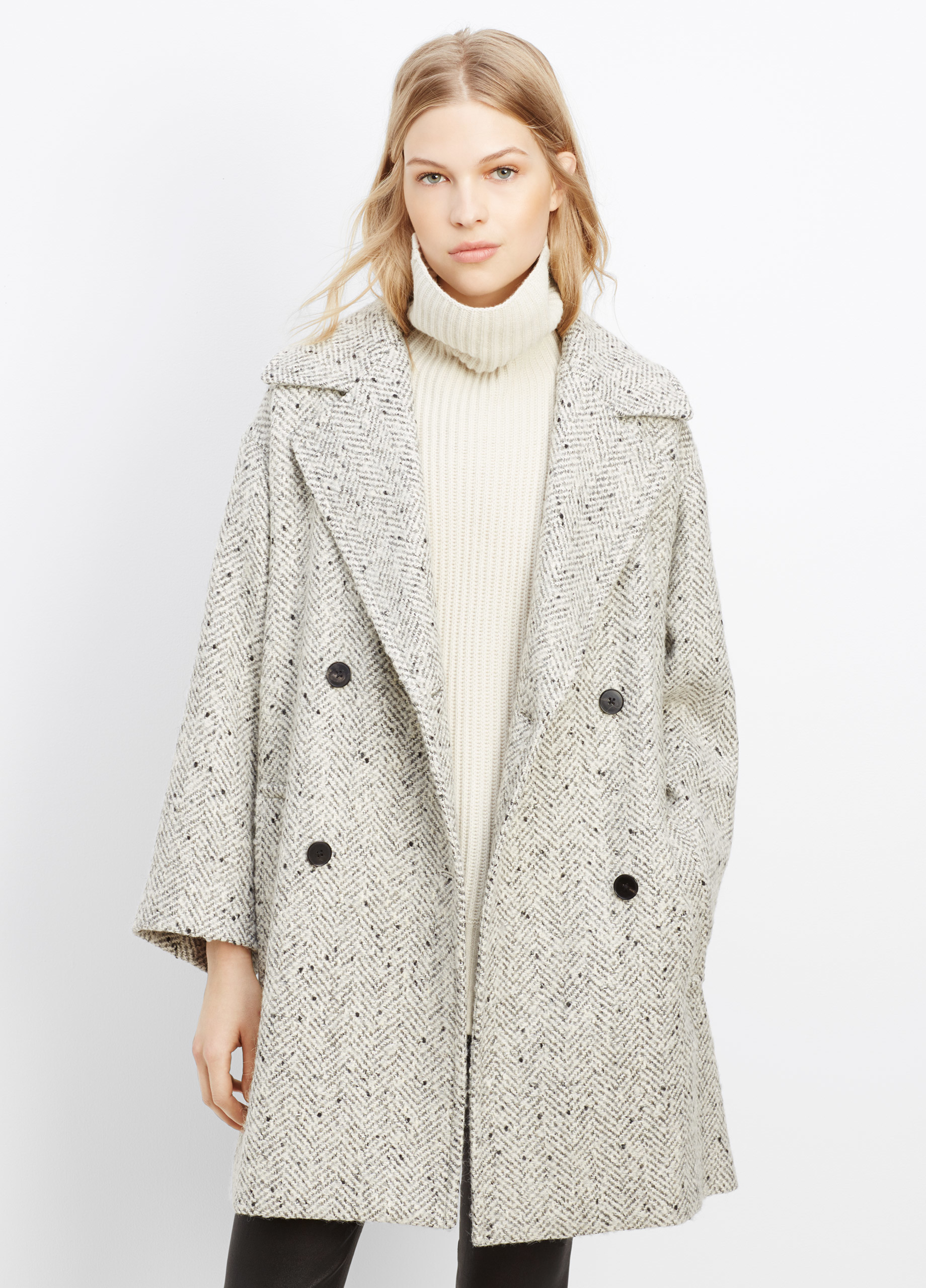 winter white peacoat