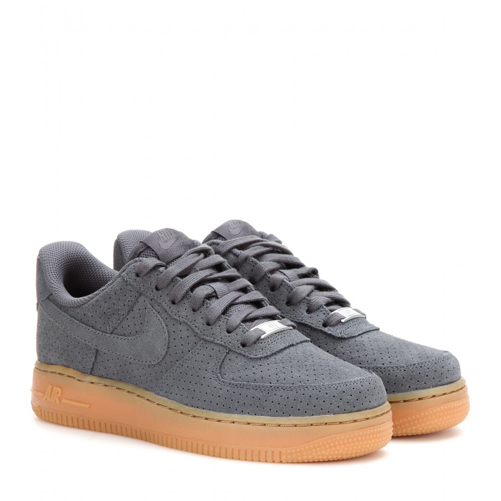 Nike Air Force 1 Suede Sneakers in Gray | Lyst