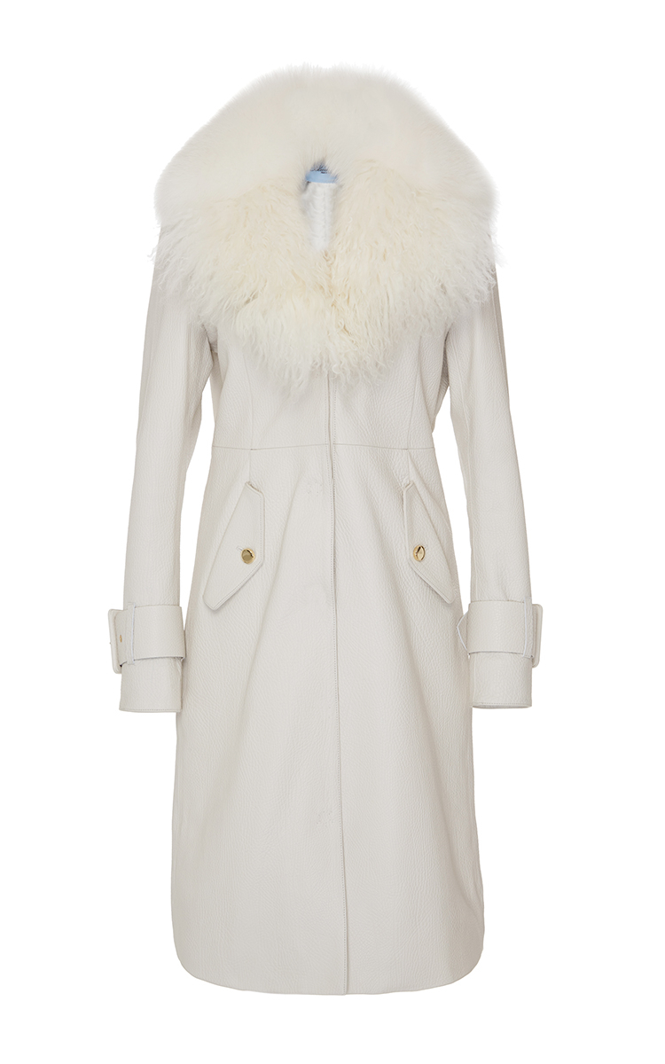 trench coat fur trim