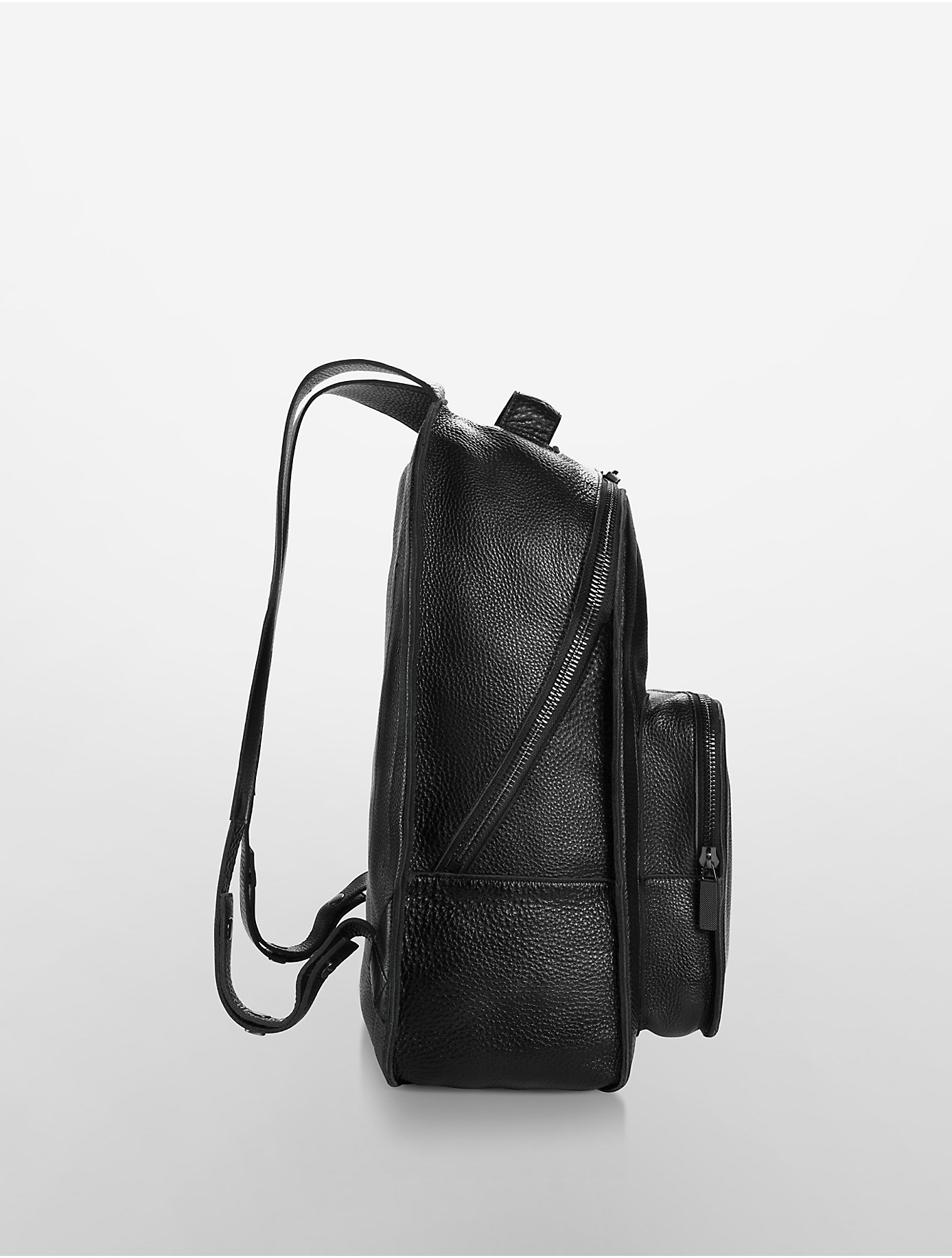 calvin klein leather backpack womens