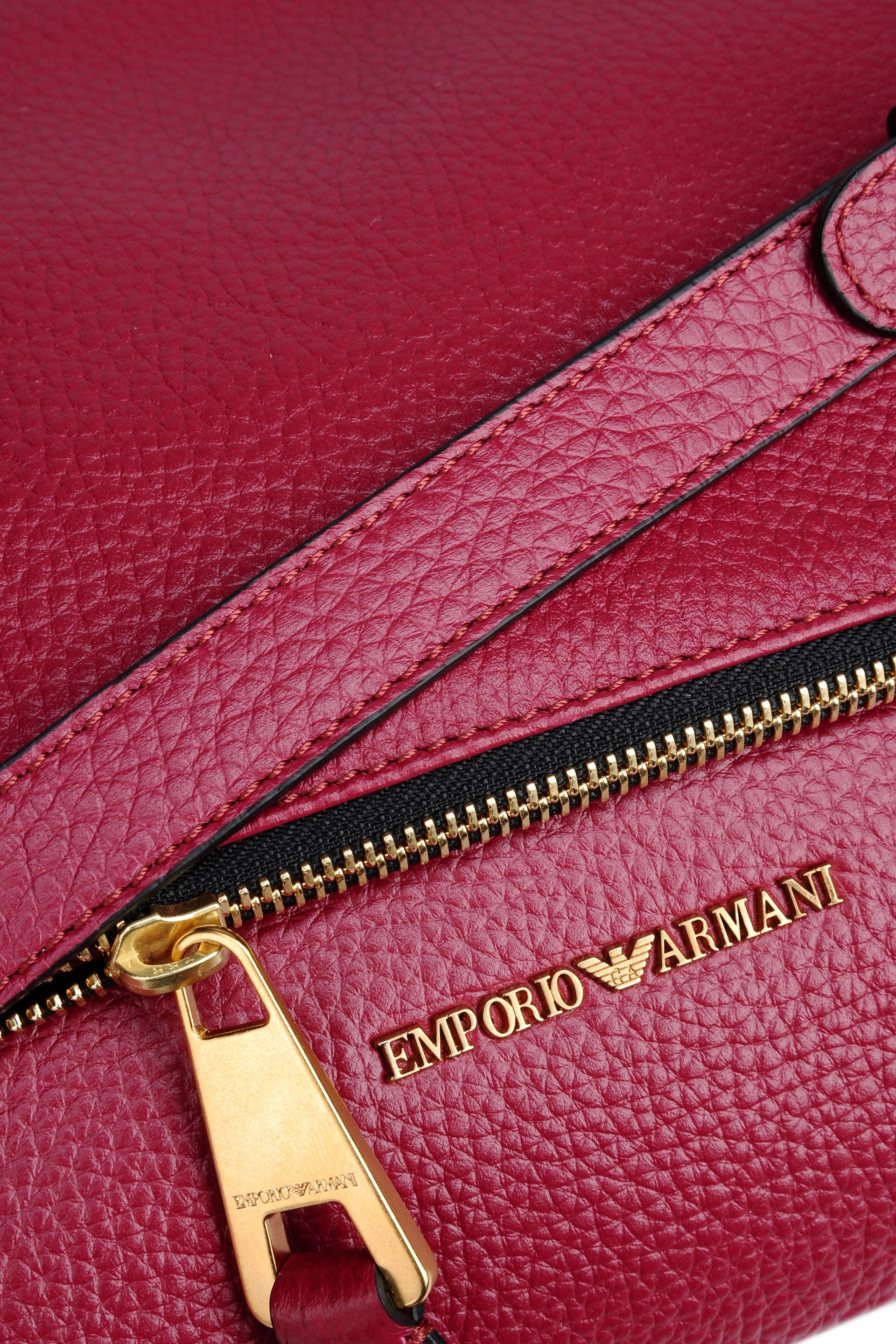 Lyst Emporio Armani Shoulder Bag In Printed Calfskin in Red